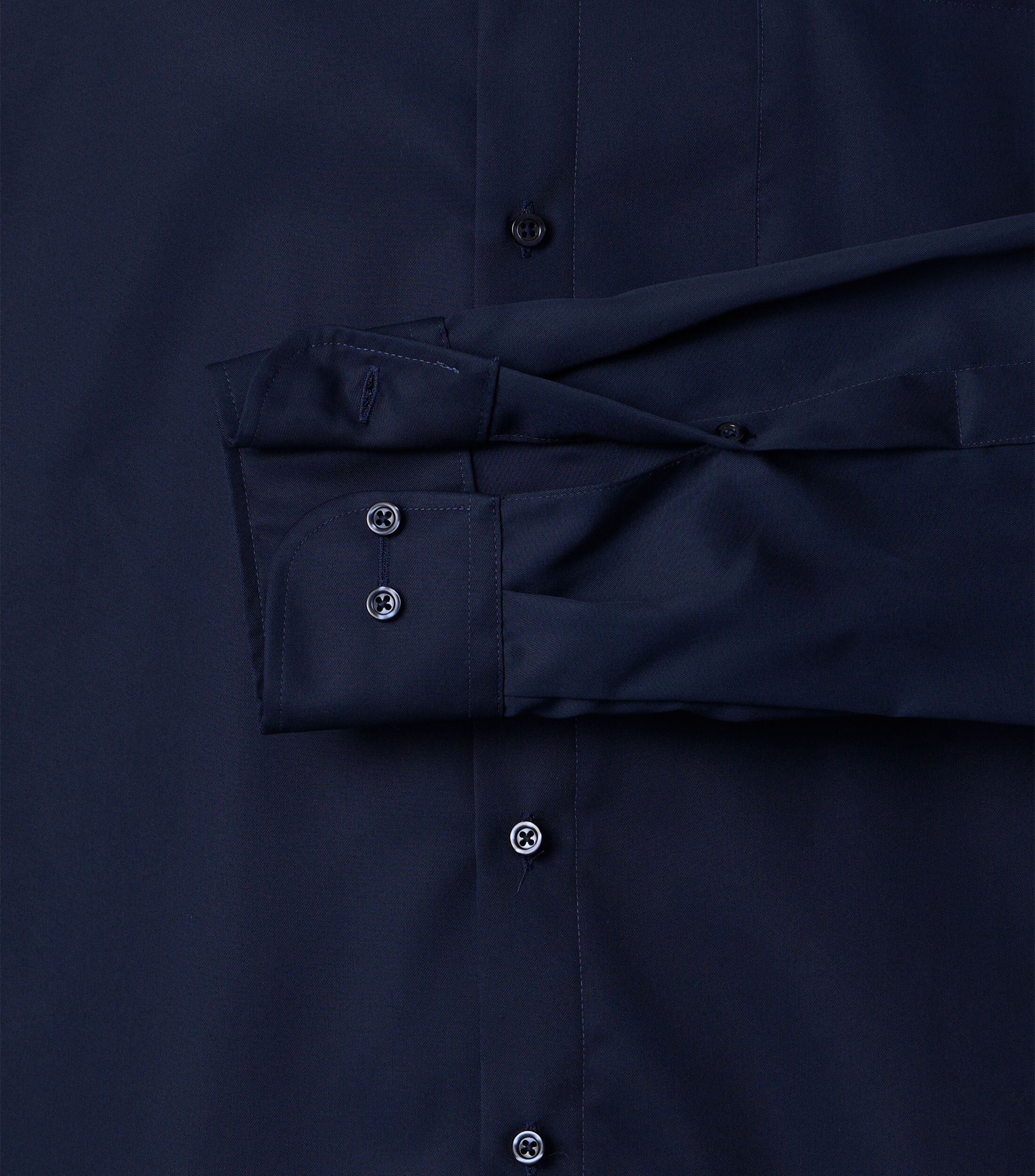 VENTI modern fit overhemd, twill, donkerblauw