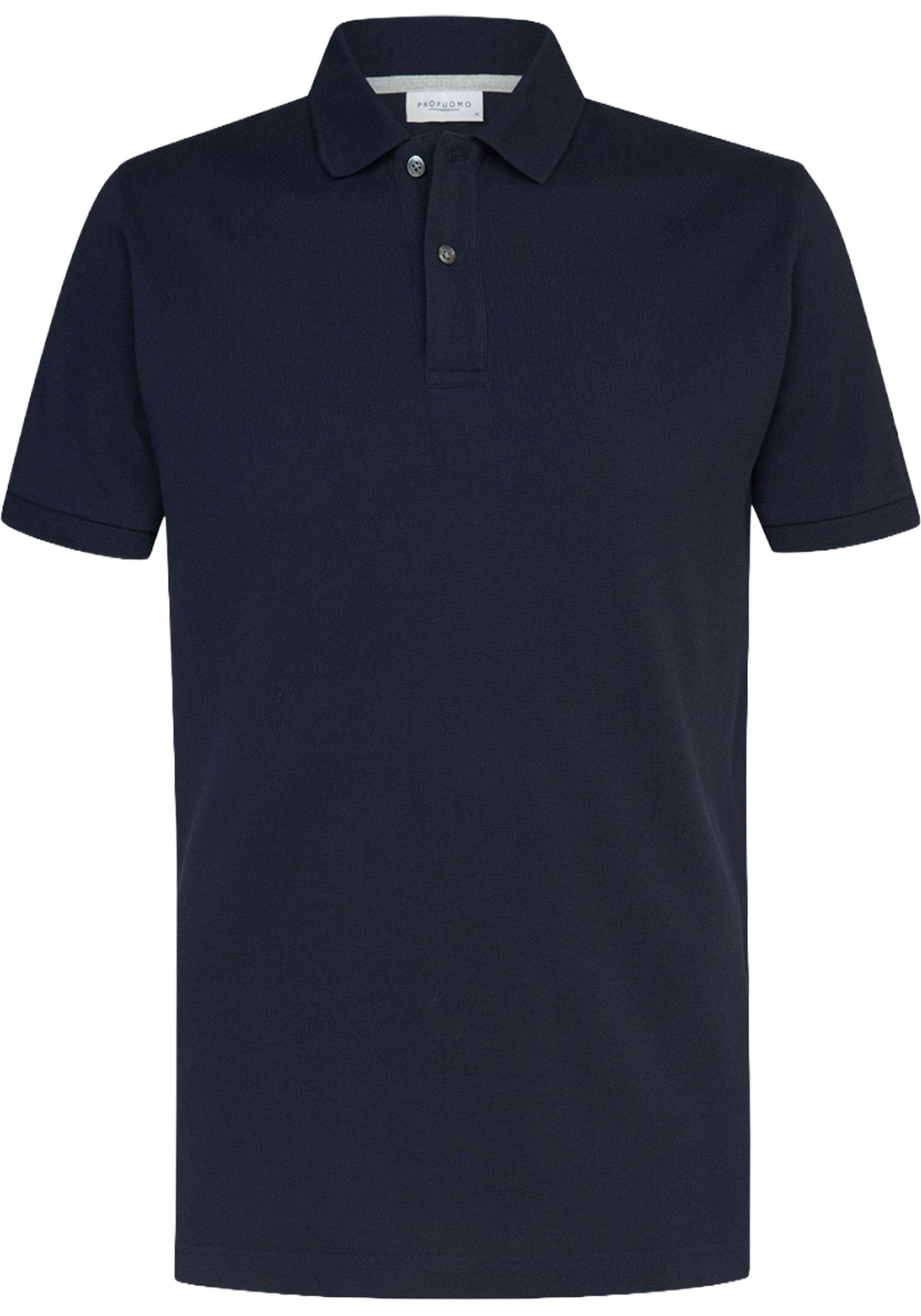 Profuomo slim fit heren polo, navy blauw