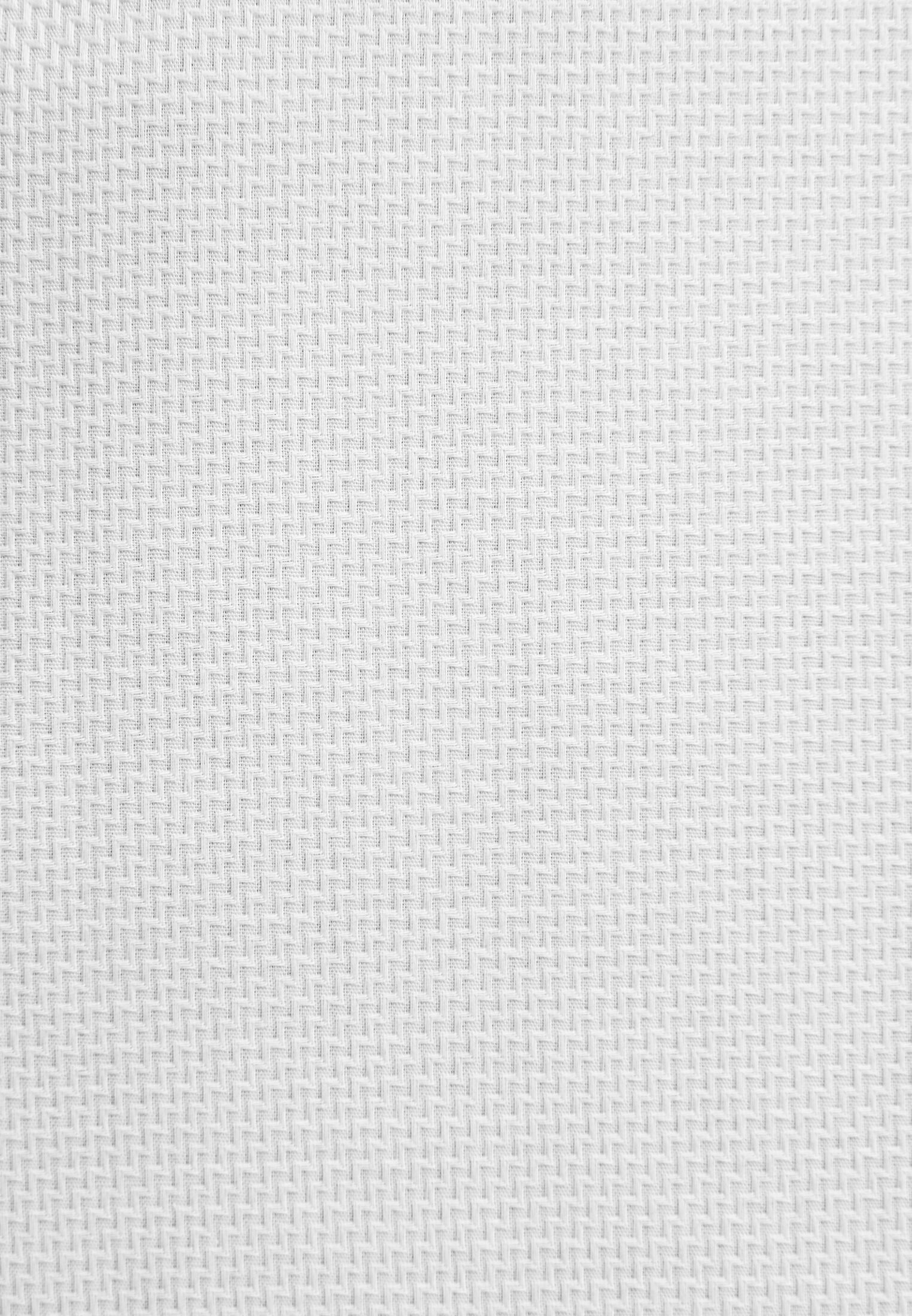 Seidensticker regular fit overhemd, mouwlengte 7, structuur, wit