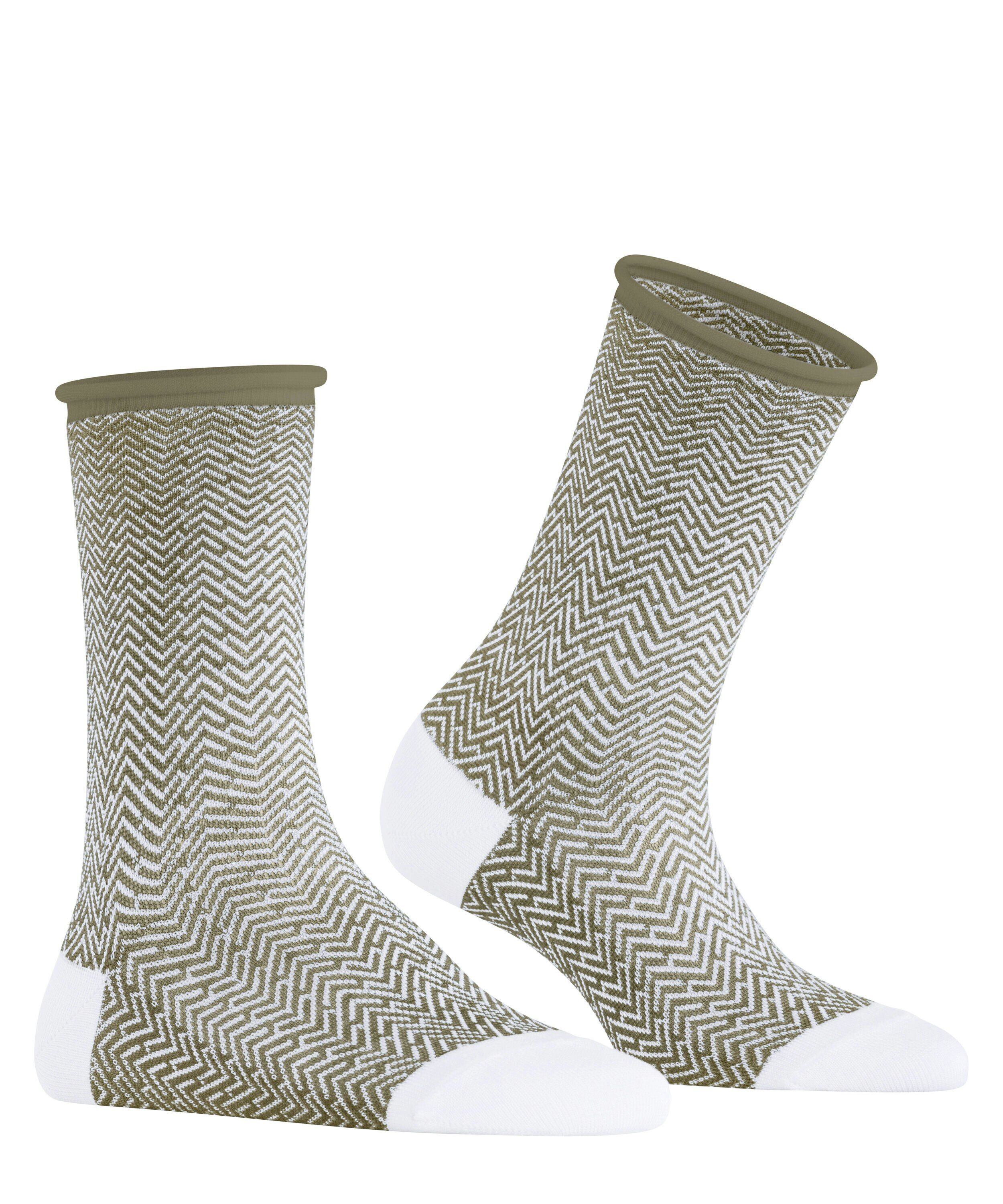 FALKE Clean Break damessokken, olijfgroen (crocodile)