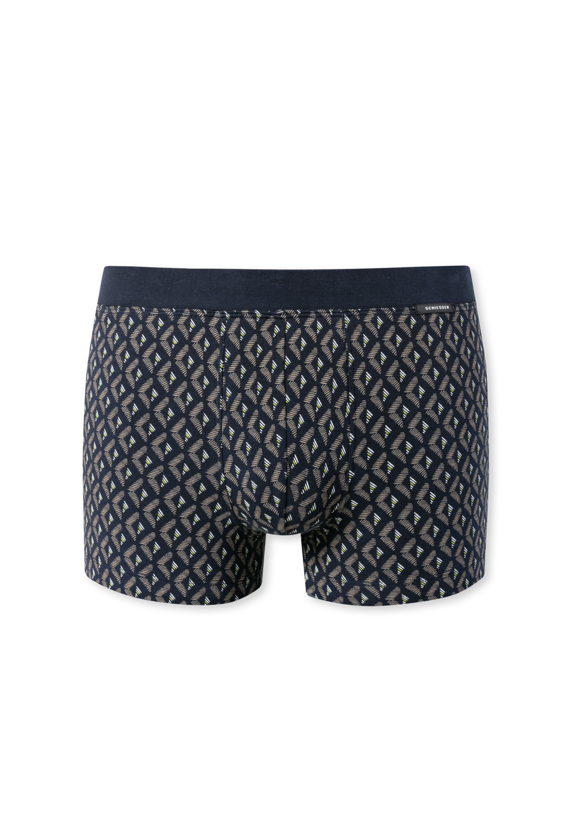 image_2_179080-303_2_1280x1280 SCHIESSER Fine Interlock boxer (1-pack), heren short fijn gedessineerd bruin-grijs