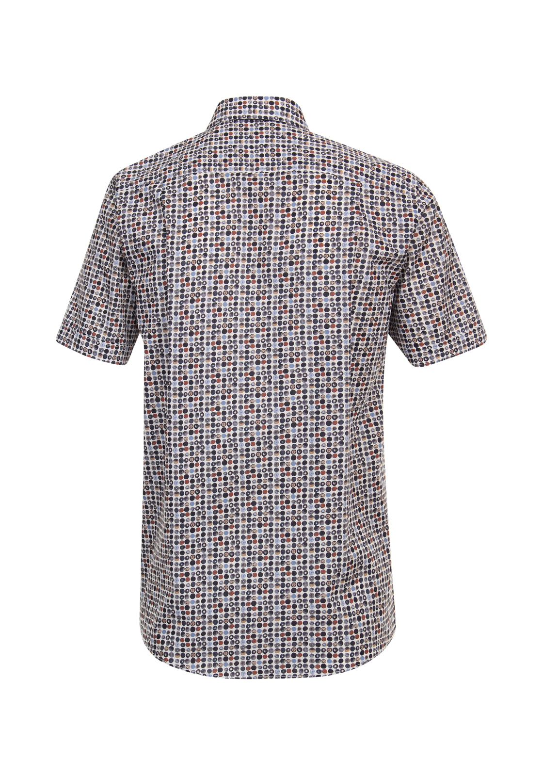 CASA MODA Sport casual fit overhemd, korte mouw, popeline, grijs dessin - 944199100-750 CASA MODA Sport casual fit overhemd, korte mouw, popeline, grijs dessin - 944199100-750