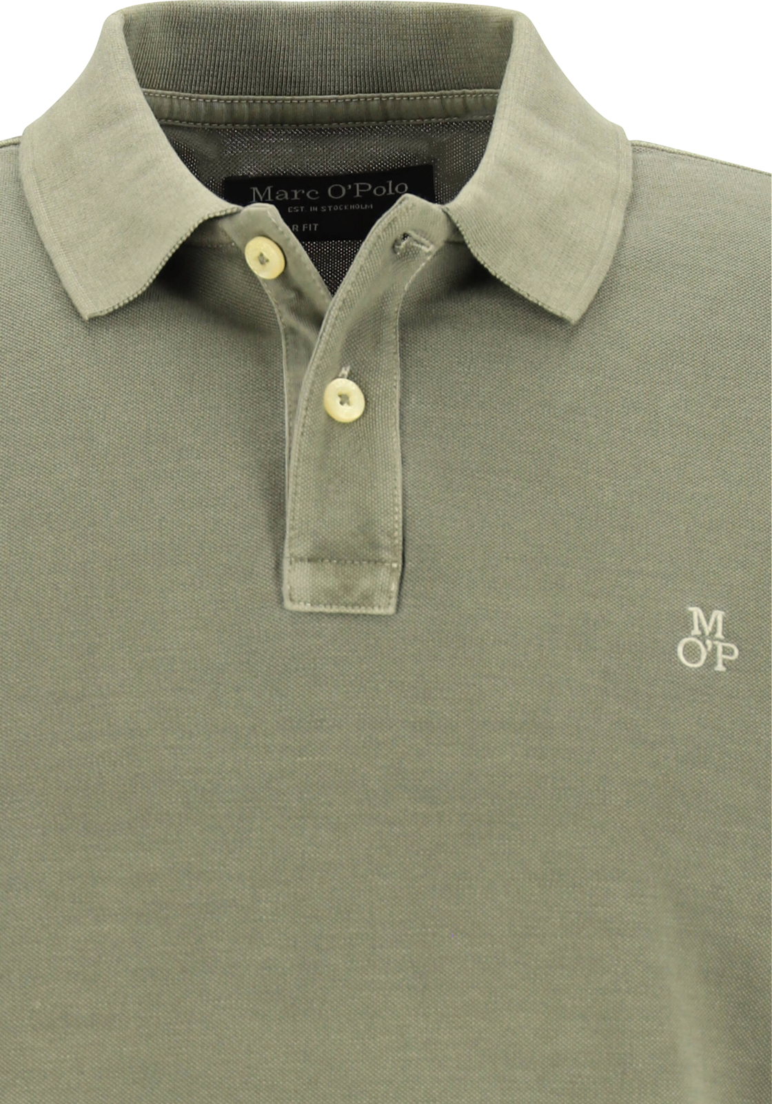 4-7325867900588-Marc_OPolo-MP_PS_groen__M22226653000465_detail_HR Marc O'Polo regular fit polo, heren poloshirt, olijfgroen