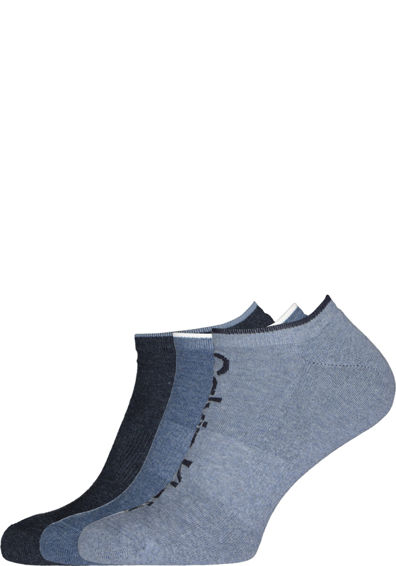 Calvin Klein herensokken Grant (3-pack), onzichtbare lage sportsokken, drie tinten jeansblauw Calvin Klein herensokken Grant (3-pack), onzichtbare lage sportsokken, drie tinten jeansblauw