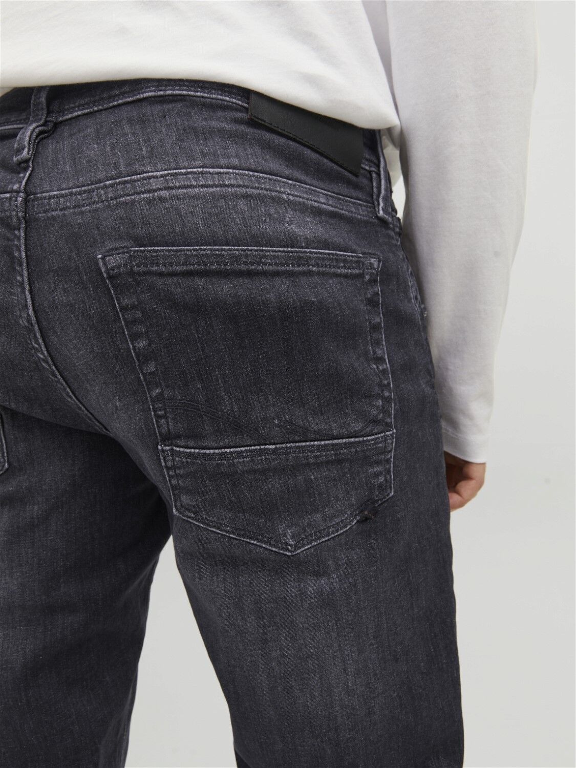 JACK & JONES Glenn Fox loose fit, heren jeans, zwart denim