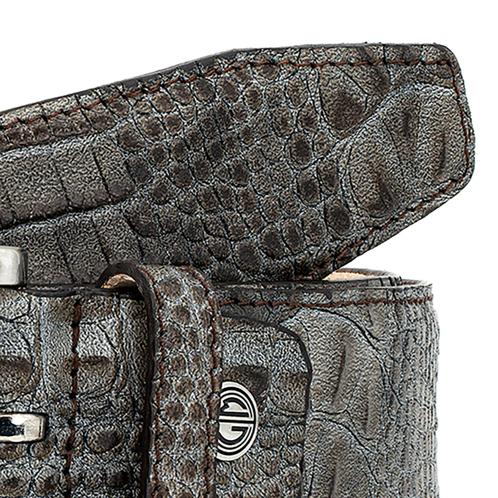 LINDENMANN leren heren riem, taupe