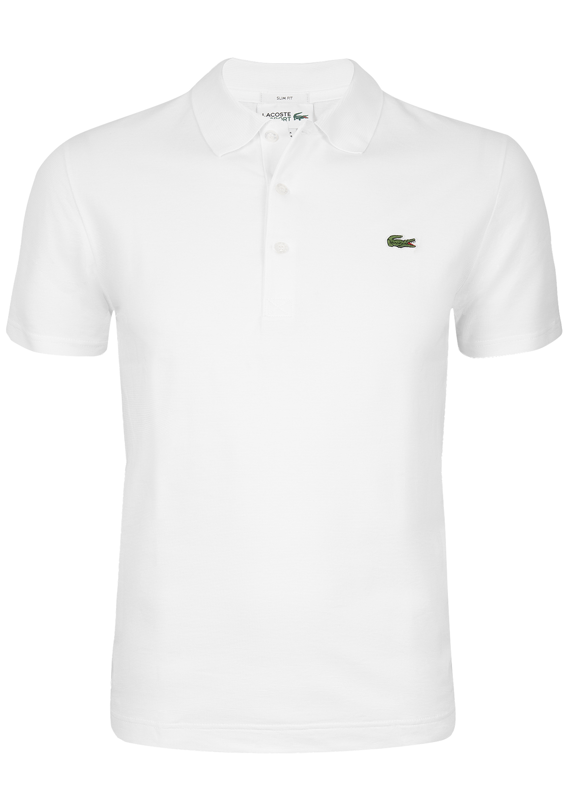 Lacoste-polo-YH4801-001 Lacoste Sport polo slim fit, ultra lightweight knit, wit