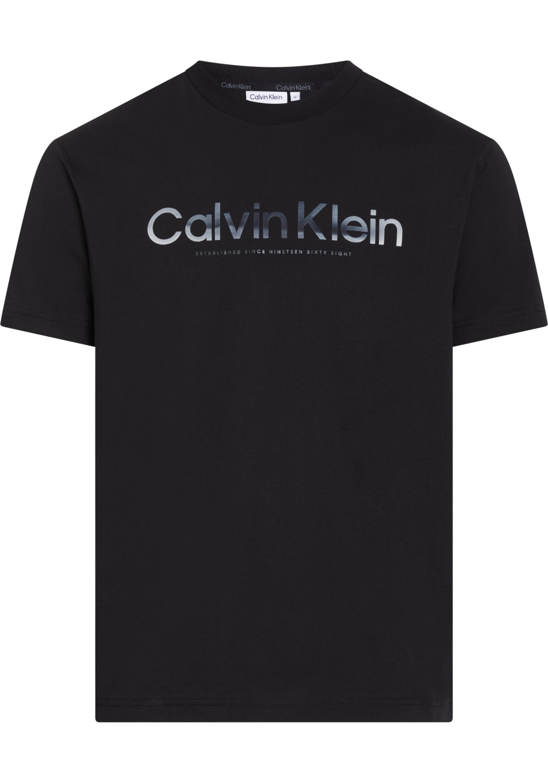 1-8720109240191-calvin_klein-tshirts-V24_HR Calvin Klein Diffused Logo T-shirt, heren T-shirt korte mouw O-hals, zwart