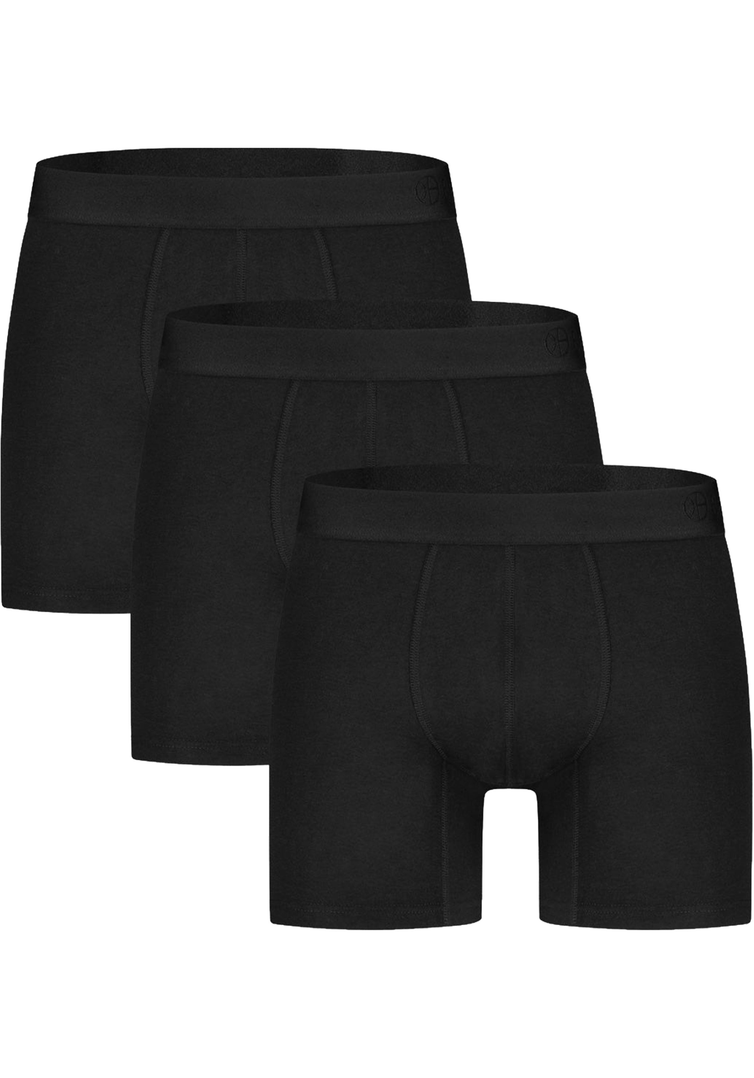 Bamboo Basics Jack boxershorts (3-pack), heren boxershort, zwart