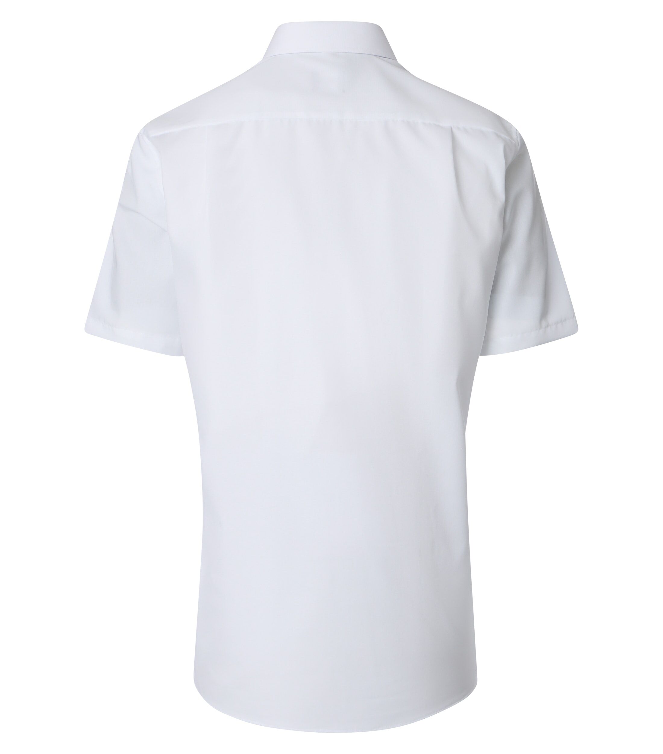 VENTI modern fit overhemd, korte mouw, twill, wit