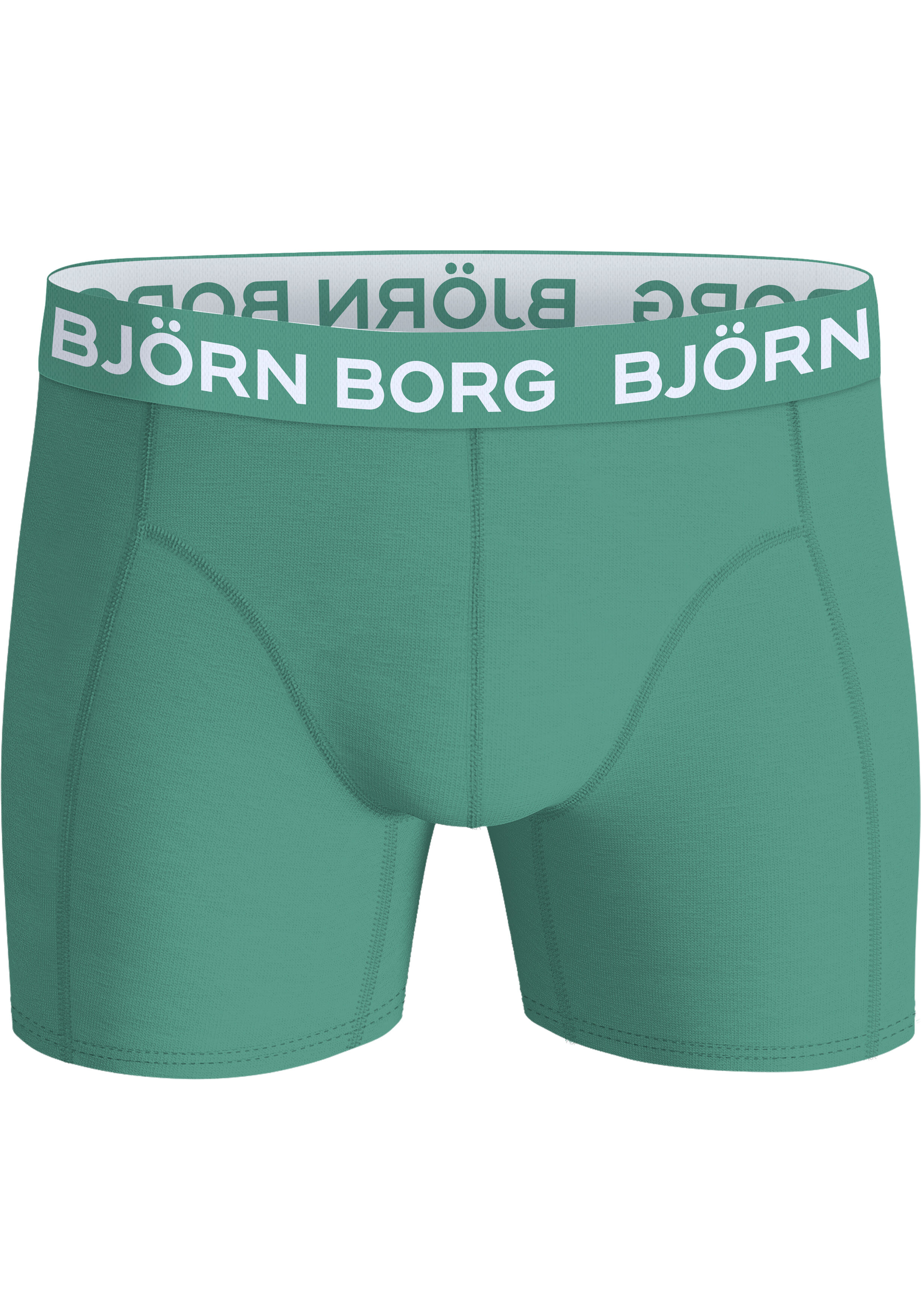 Bjorn Borg Cotton Stretch boxers, heren boxers normale lengte (3-pack), kobalt, middengroen en donkergroen