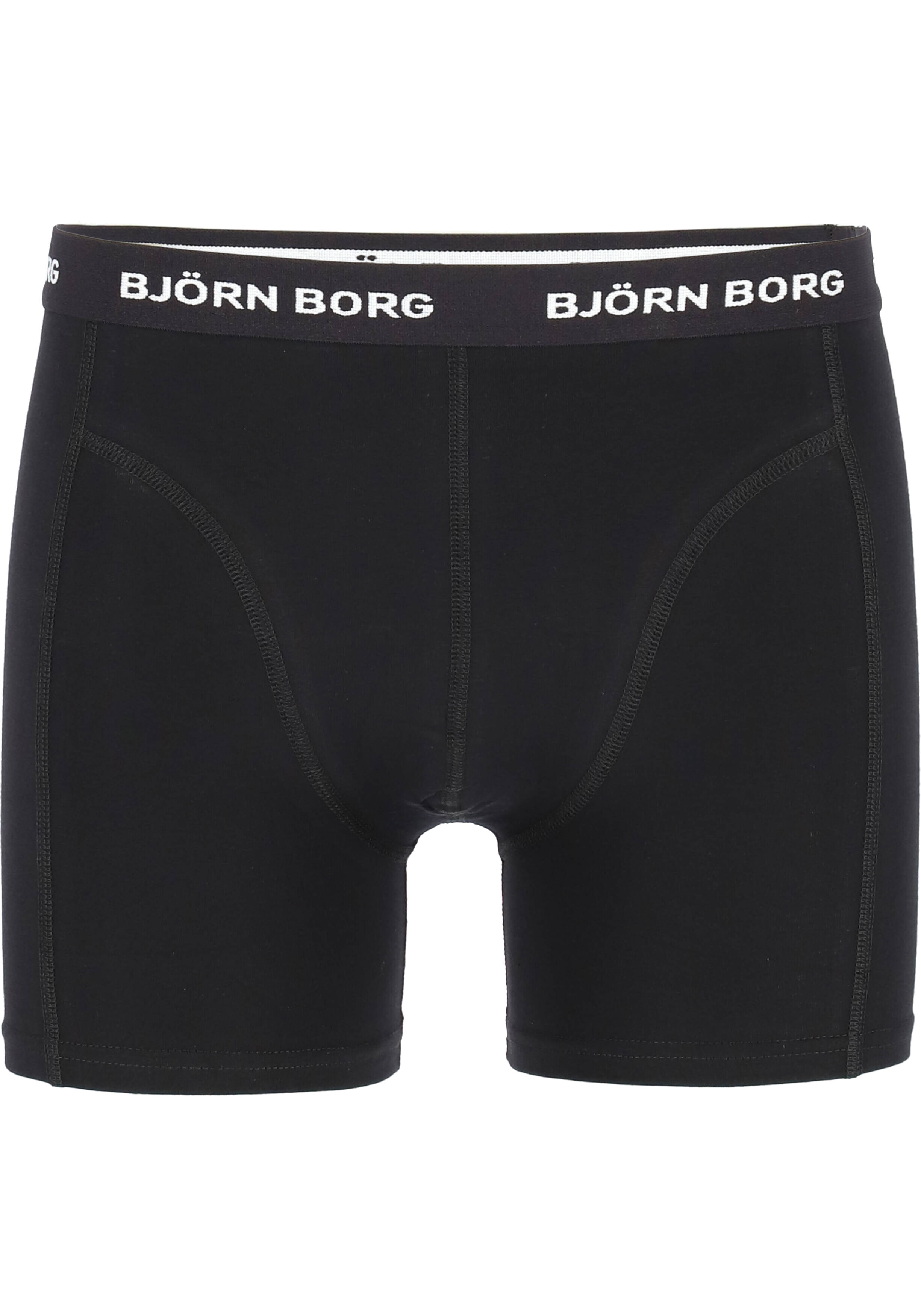 Bjorn Borg boxershorts Essential (3-pack), heren boxers normale lengte, zwart Black beauty