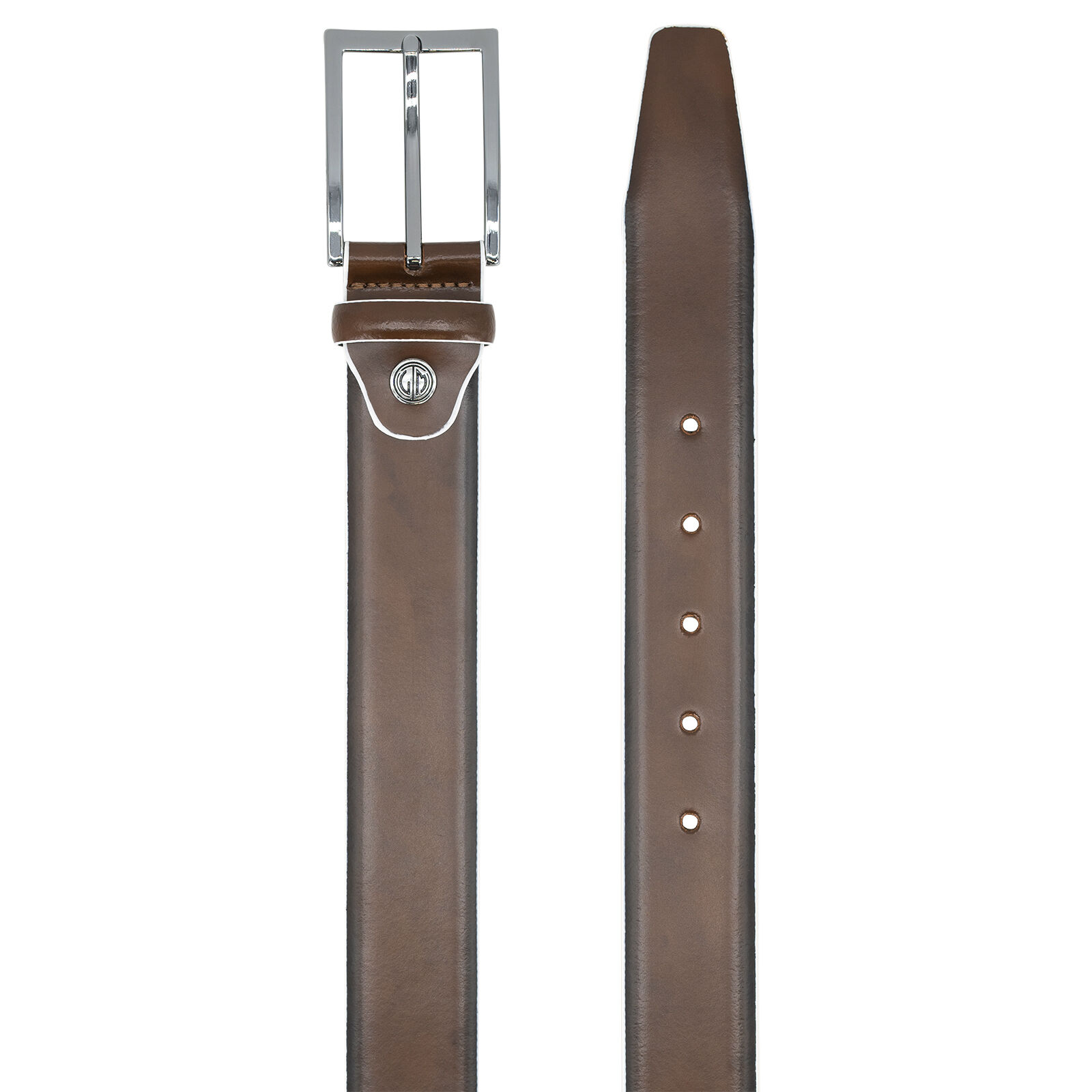 LINDENMANN leren heren riem, bruin