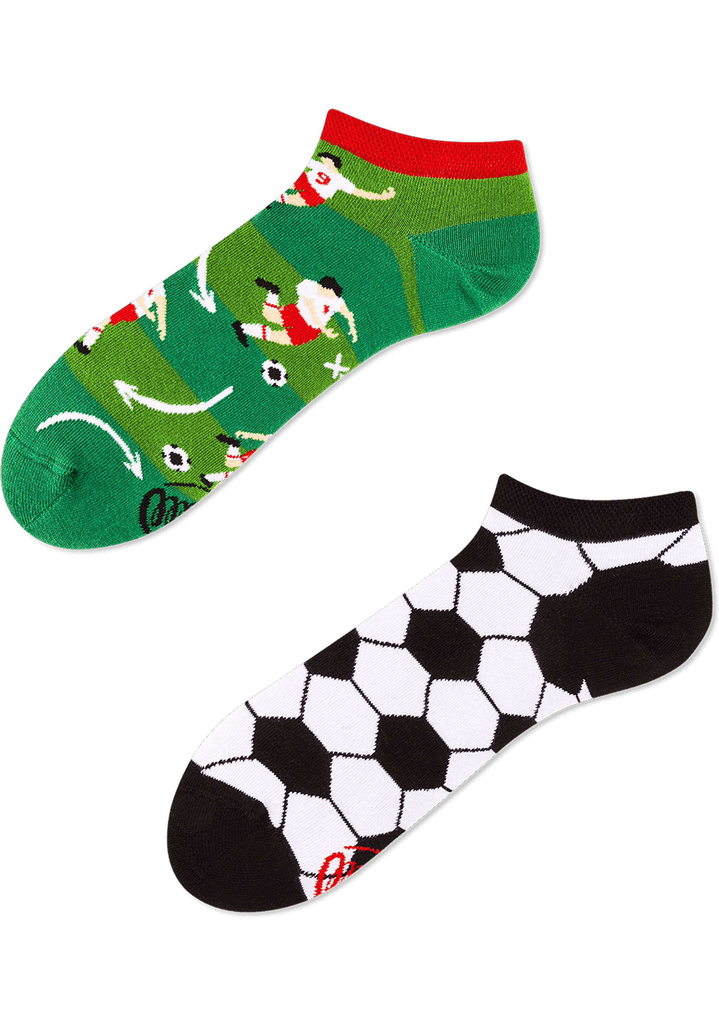 Many Mornings unisex enkelsokken, Football Fan Low