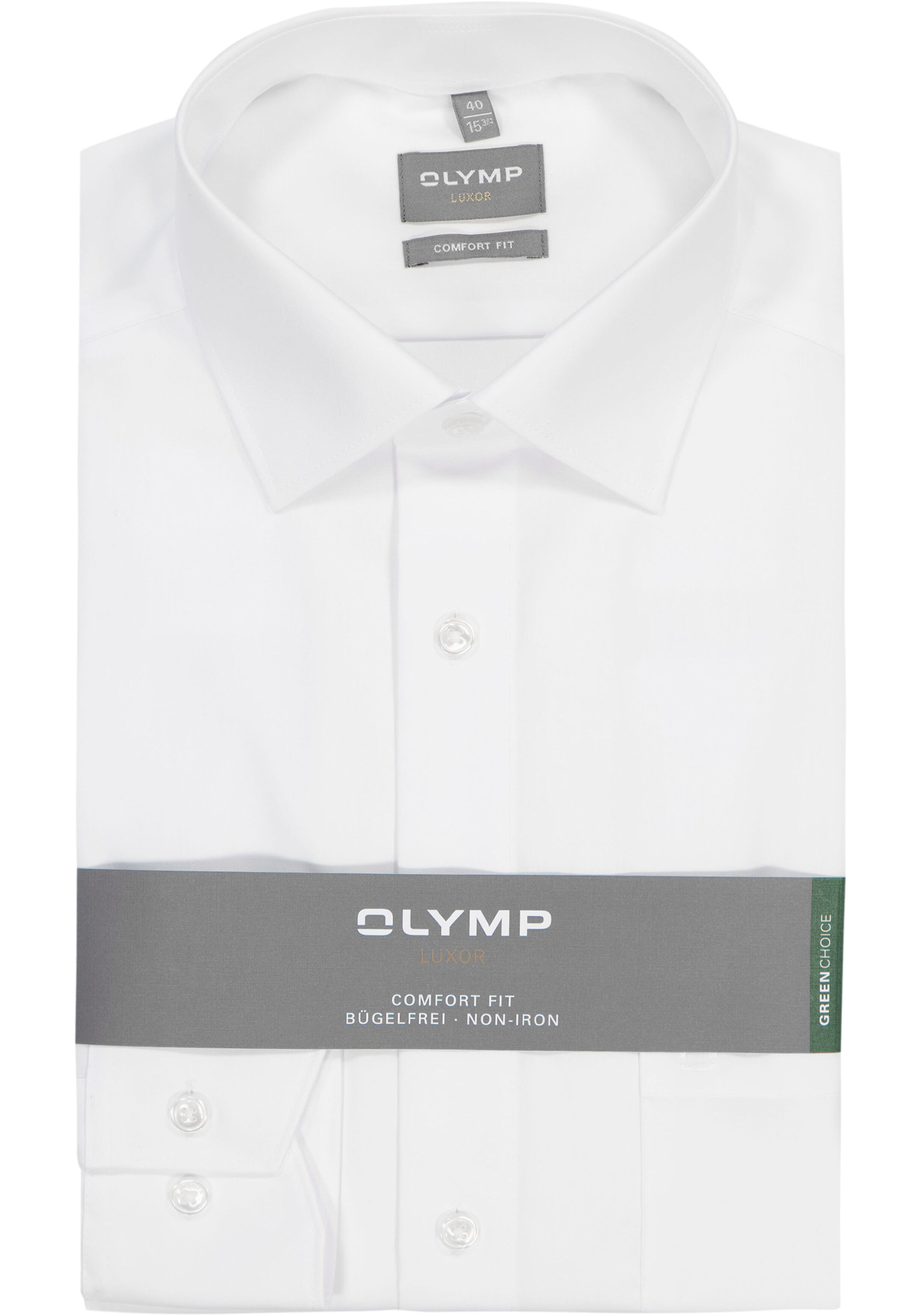 OLYMP Luxor comfort fit overhemd, wit