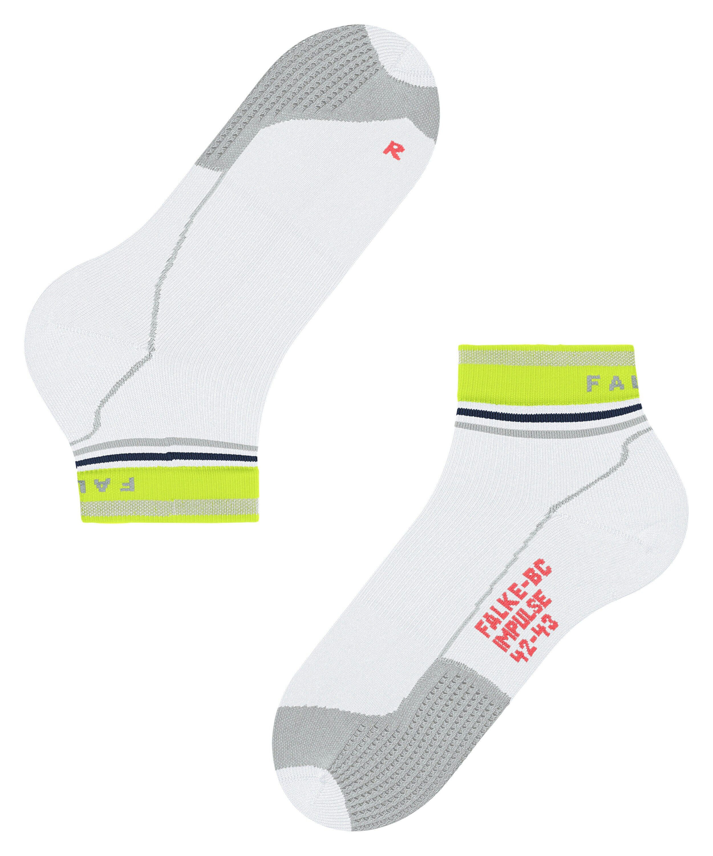 FALKE BC Impulse Reflect Short unisex biking sokken , wit (white)