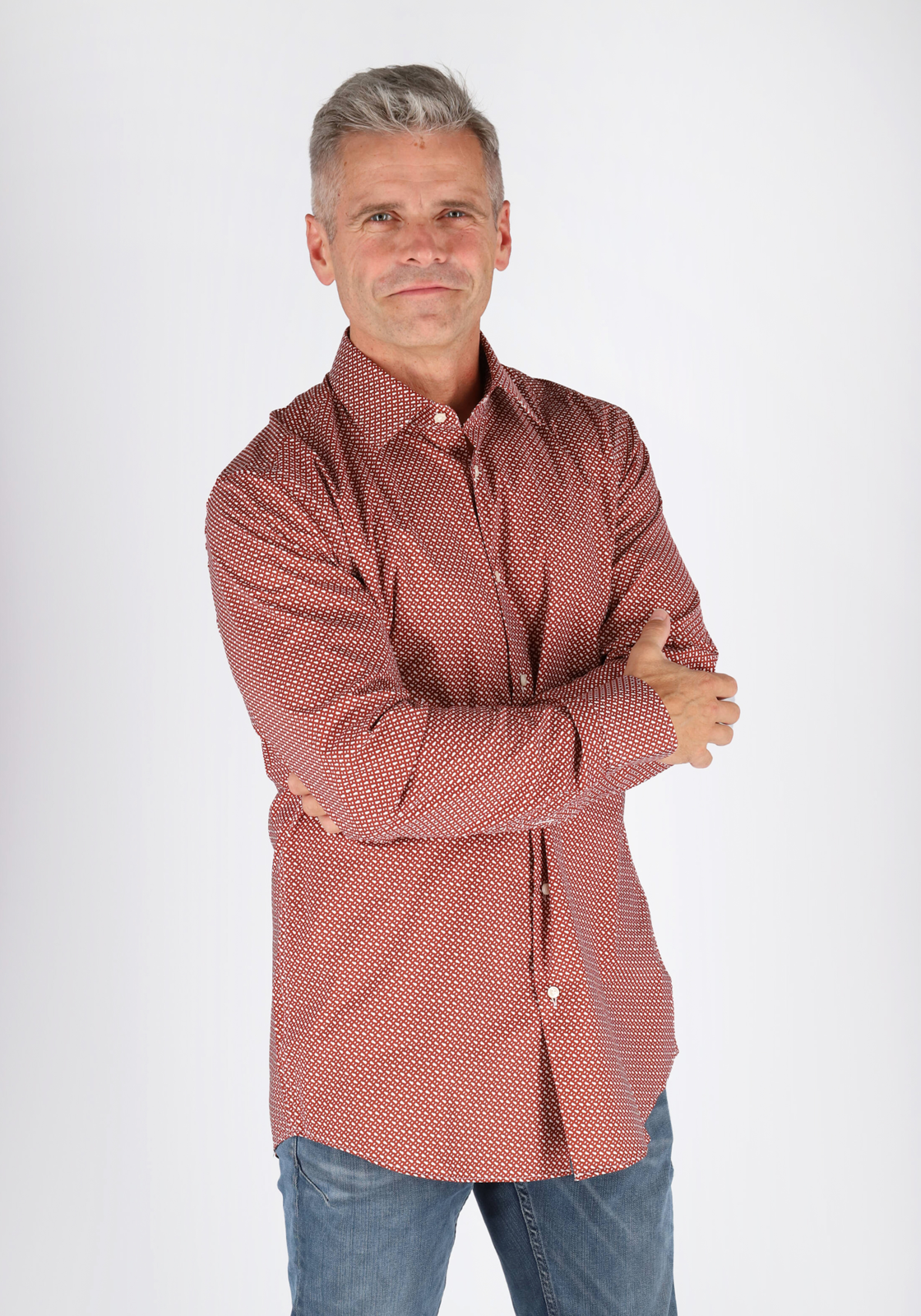 5-4063538140255-hemdvoorhem-Shoot_Bertil_926327-tm_sep_2028-hugo_boss-50478620-612_HR HUGO BOSS Hank slim fit overhemd, popeline, rood dessin