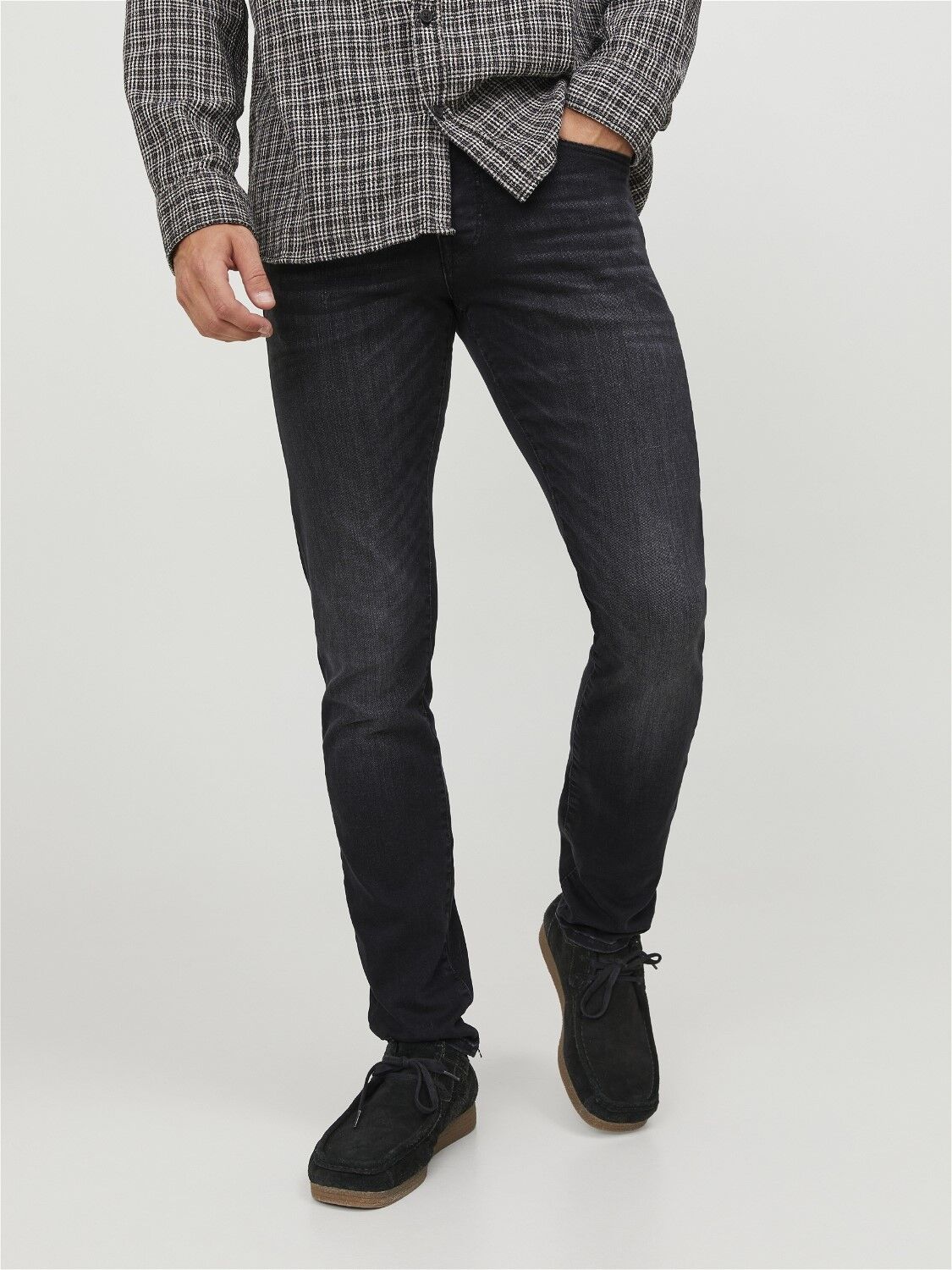 JACK & JONES Glenn Icon loose fit, heren jeans, zwart denim