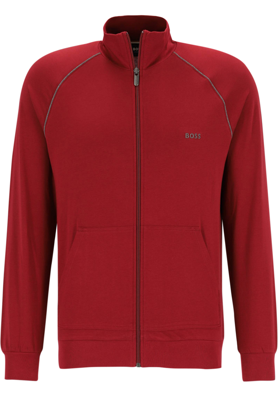BOSS Mix&Match Jacket, heren lounge vest, donkerrood BOSS Mix&Match Jacket, heren lounge vest, donkerrood