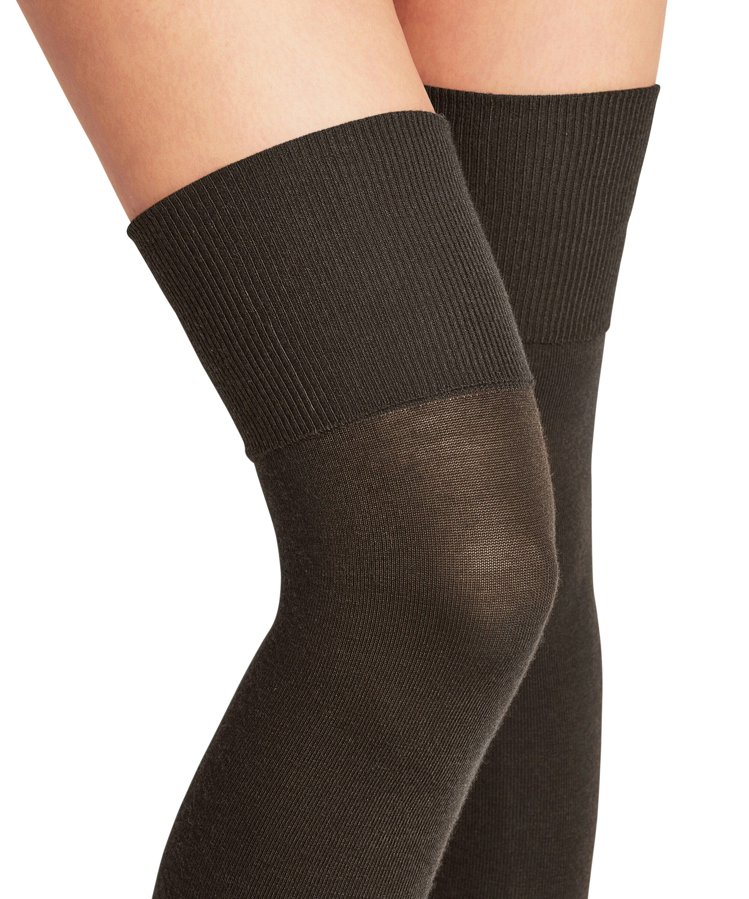 FALKE Softmerino dames overknees, bruin (dark brown)