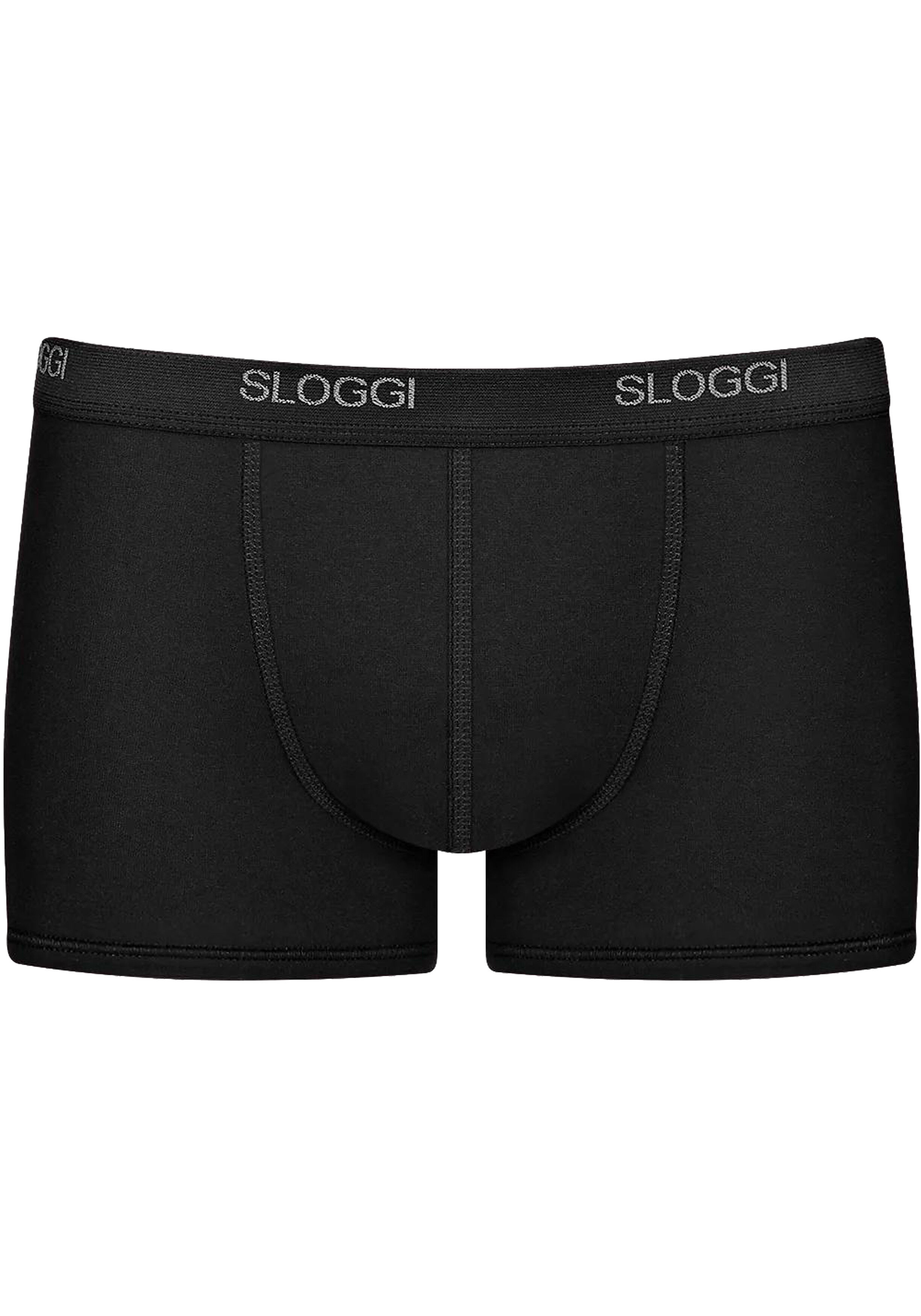 Sloggi Men Basic Short, heren boxers (2-pack), zwart