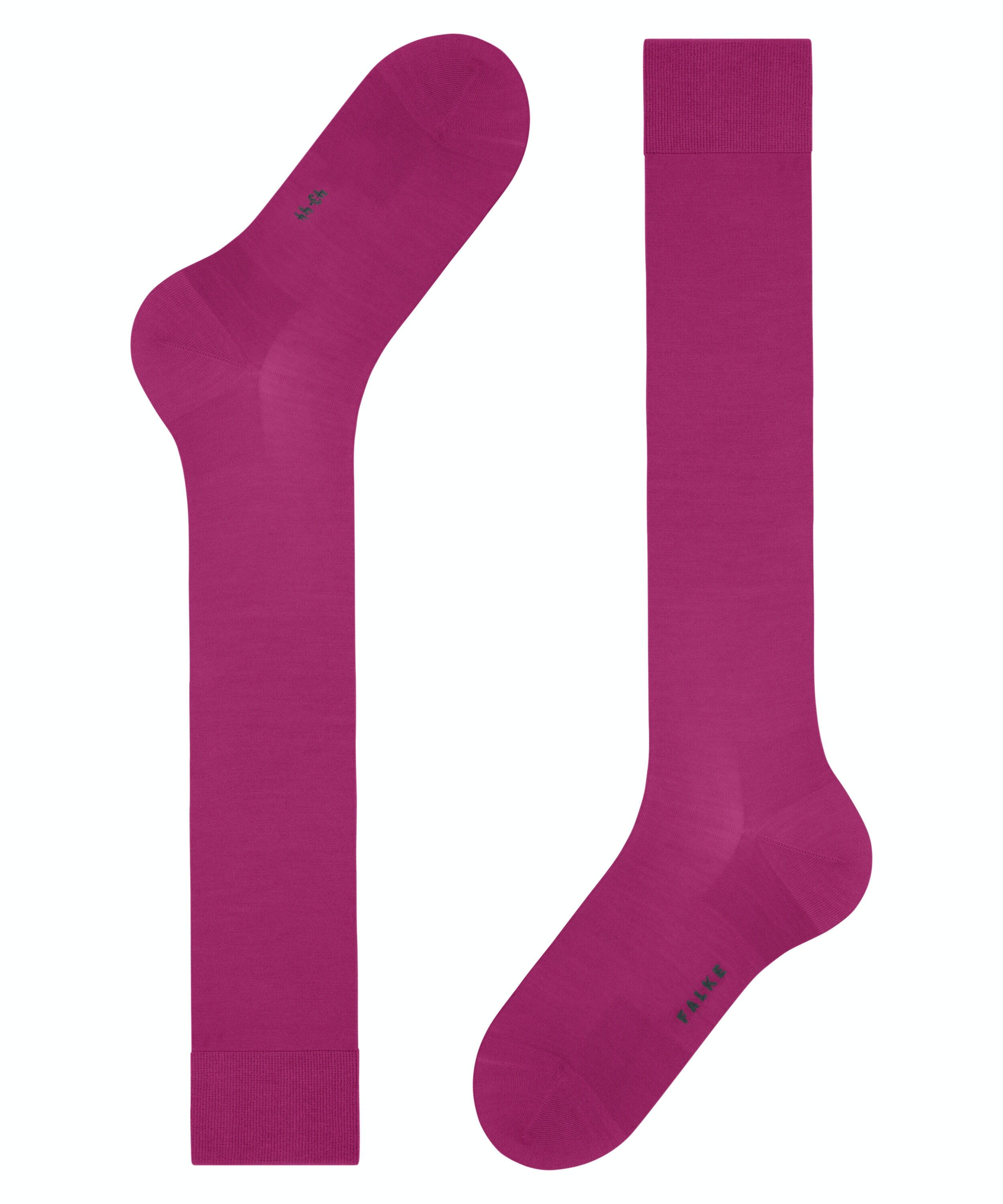 FALKE ClimaWool heren kniekousen, roze (berry)
