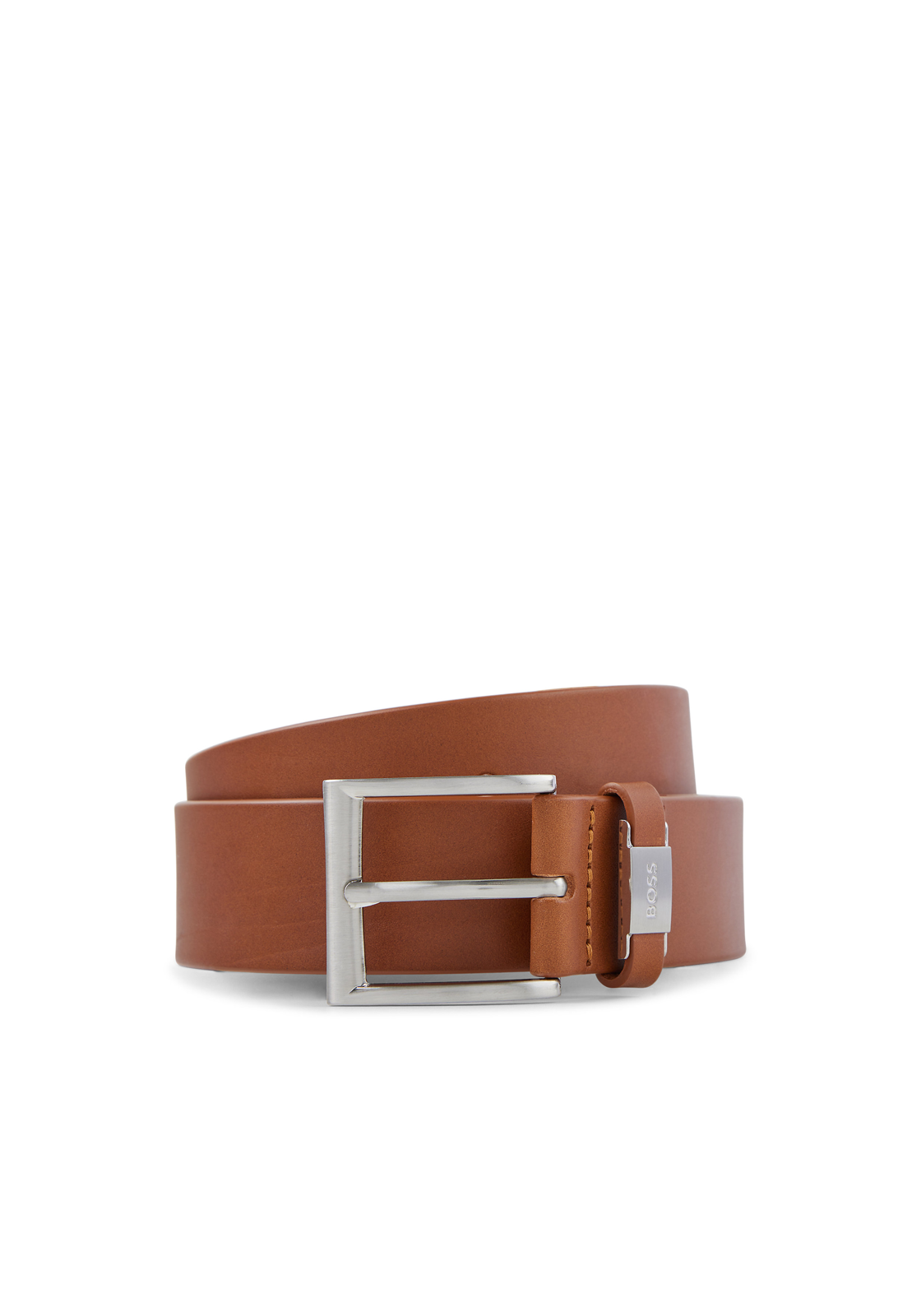 image_3_50475116_210_200f BOSS leren heren riem, middenbruin
