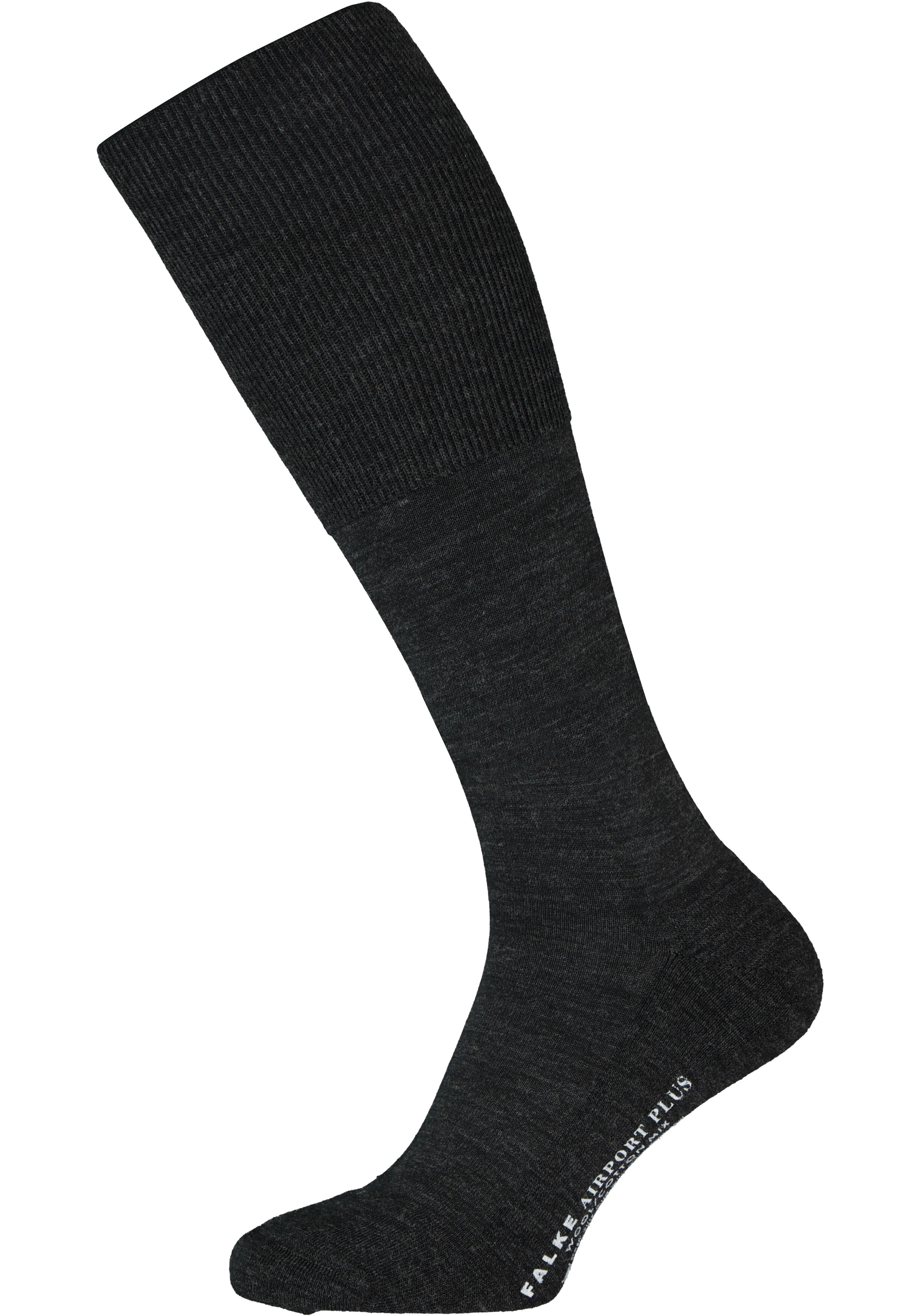 FALKE Airport Plus heren kniekousen, antraciet (anthracite melange)