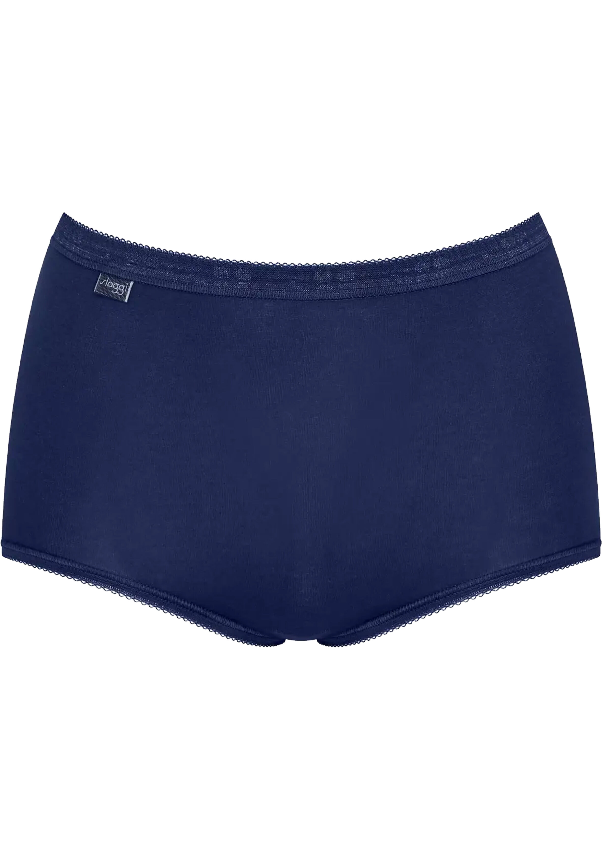 Sloggi Women Basic+ Maxi (4-pack), dames slip, wit, lichtblauw, donkerblauw, grijs