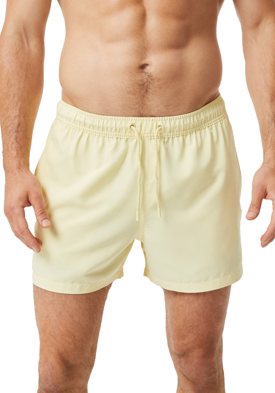 Bjorn Borg Solid Swim Shorts, heren zwembroek, lichtgeel Bjorn Borg Solid Swim Shorts, heren zwembroek, lichtgeel