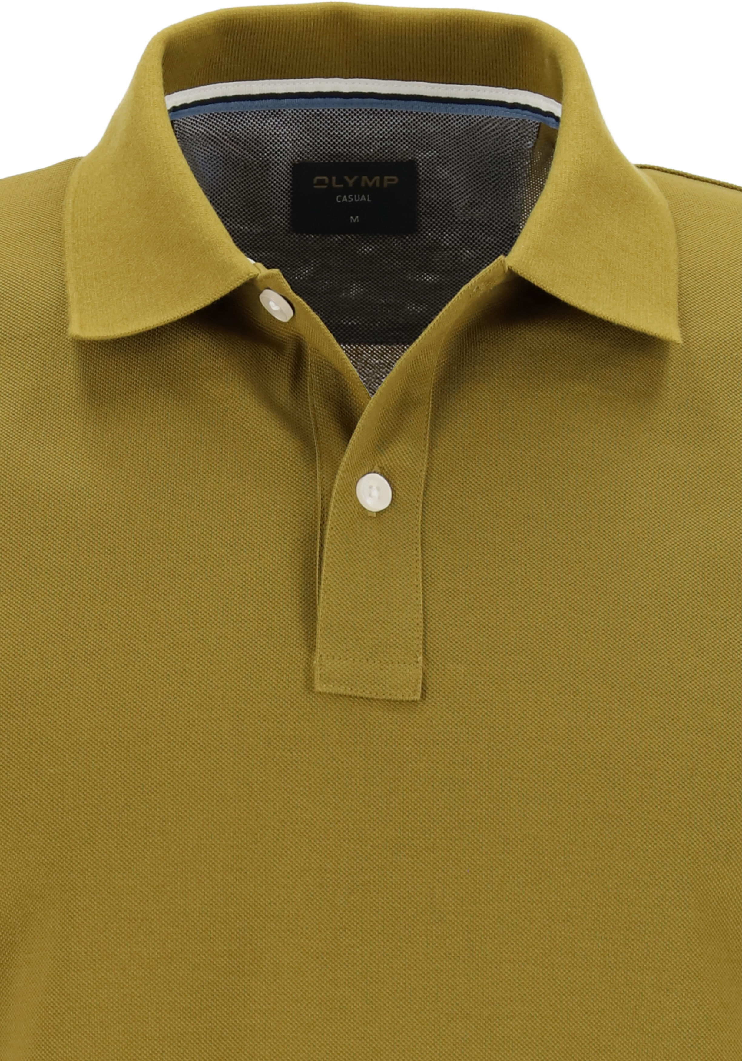 OLYMP Polo Casual, modern fit polo, olijfgroen