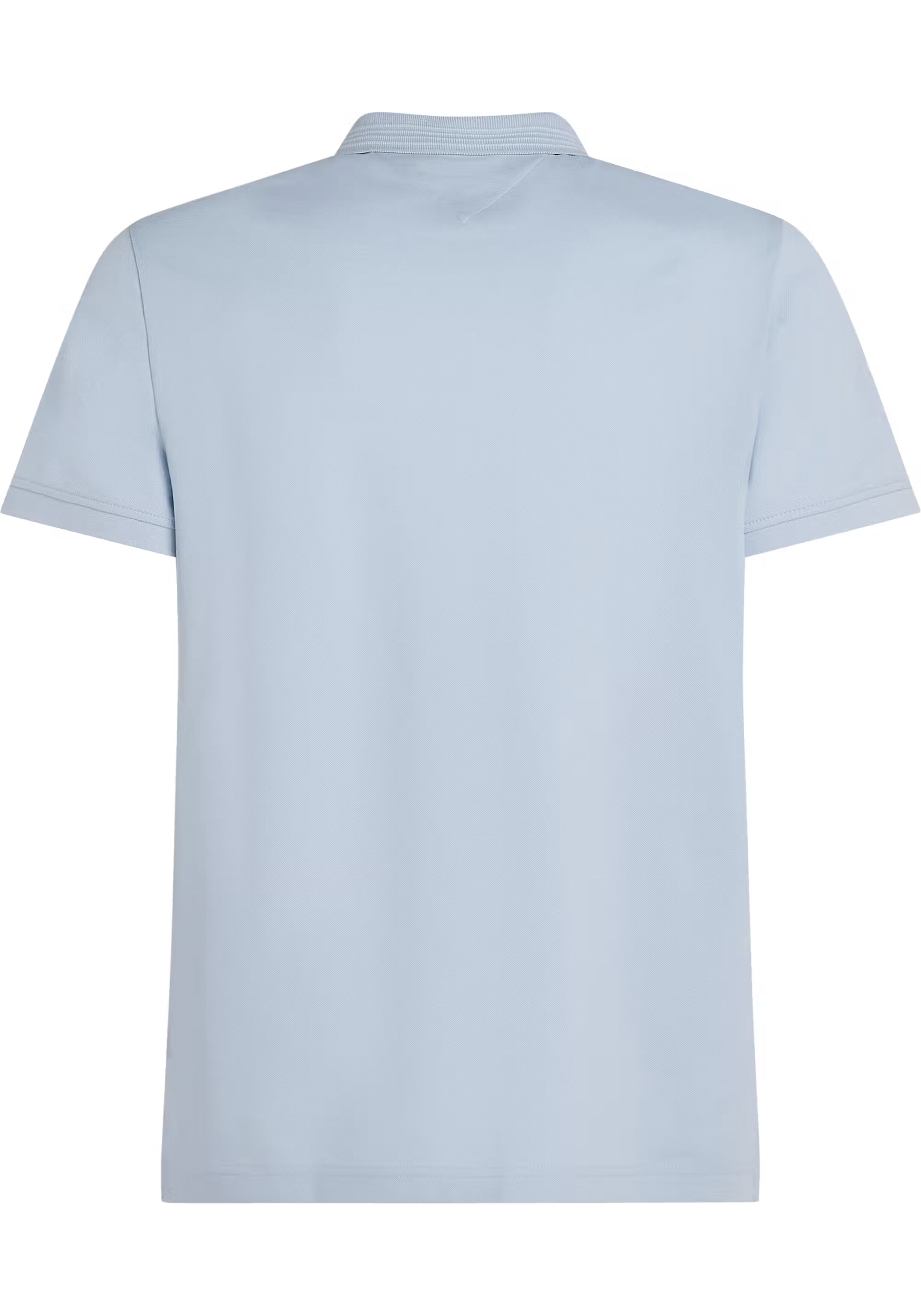 Tommy Hilfiger Pique Zip Regular Polo, heren poloshirt, blauw