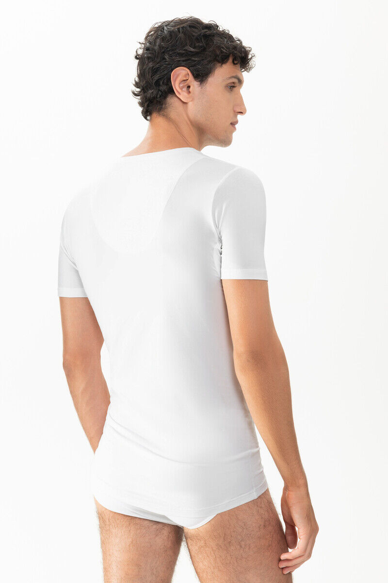 Mey heren v- neck shirt Business Class Premium, T-shirt met V-hals, wit