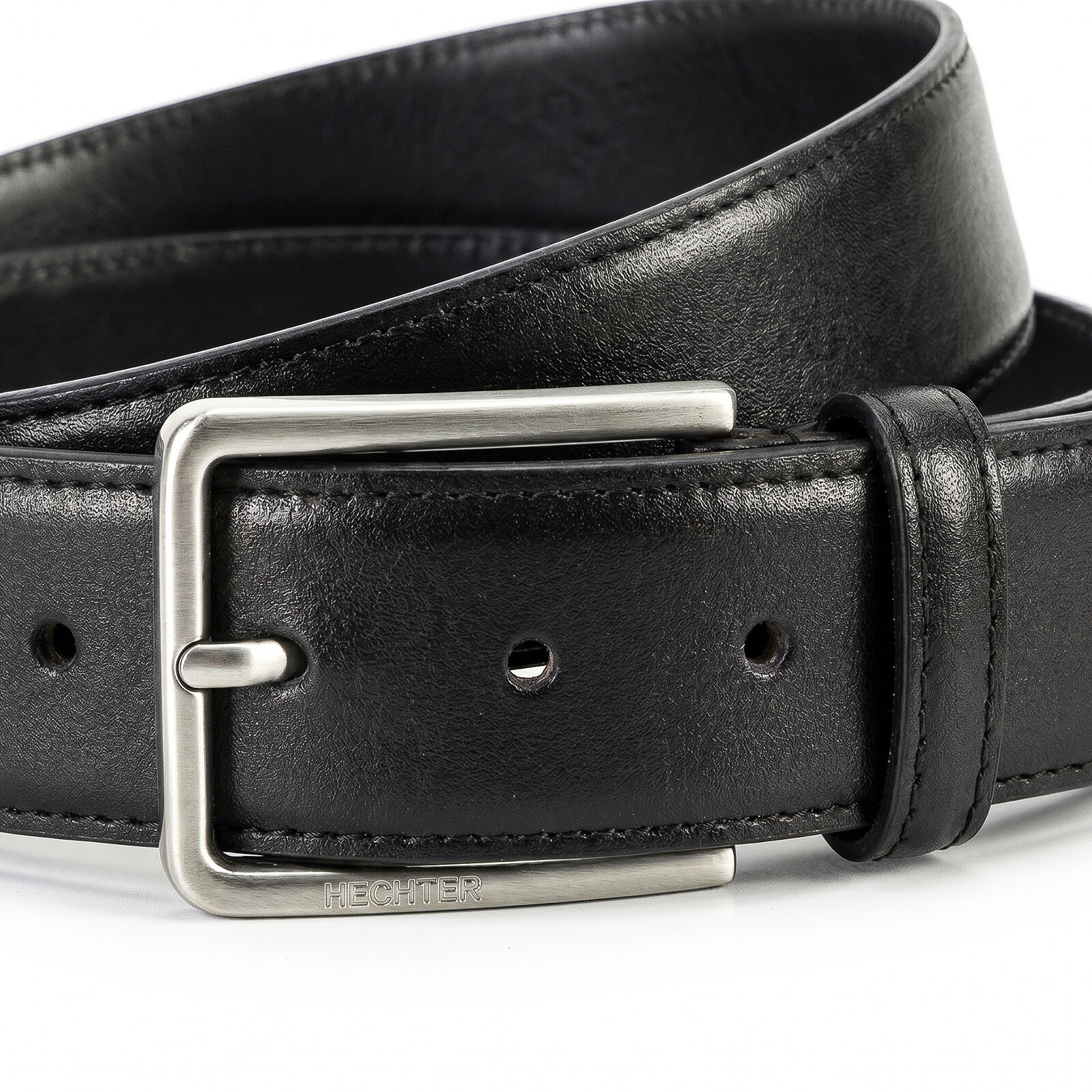 HECHTER leren heren riem, zwart
