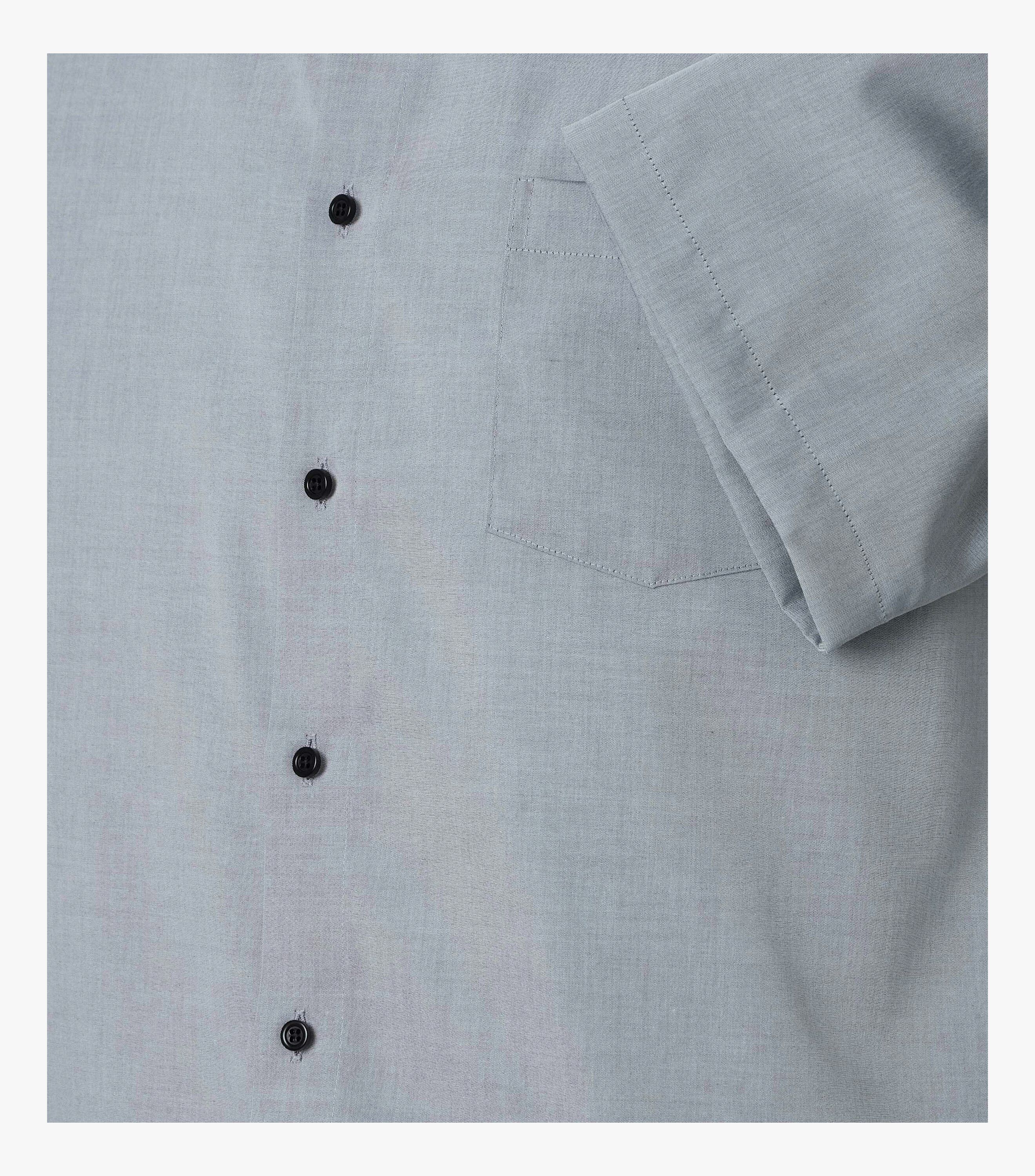 VENTI CASA MODA comfort fit overhemd, korte mouw, structuur, zilvergrijs