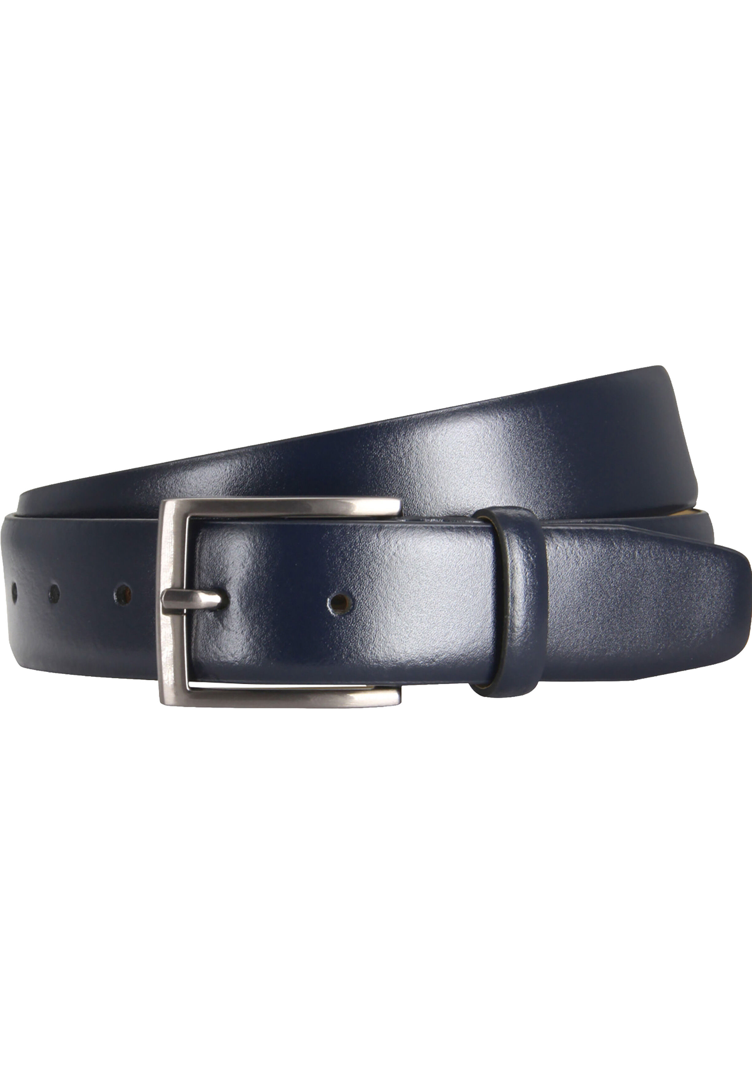 LINDENMANN leren heren riem, marine