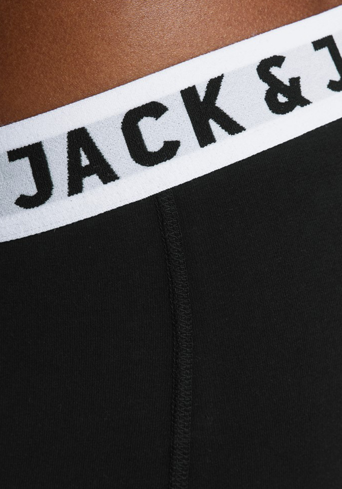 08-5712066789137-jack_and_jones-boxers-zwart-3p_HR Jack & Jones heren boxers Sense trunks (3-pack), zwart