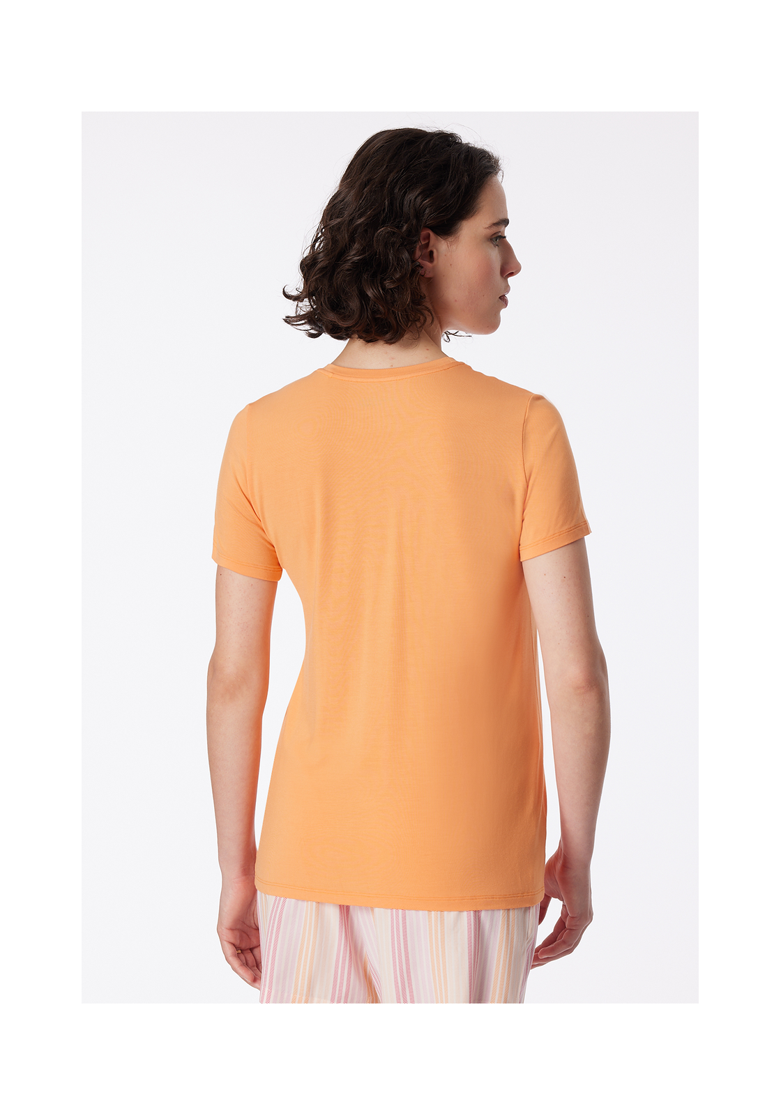 image_4_175475-699_1_1280x1280 SCHIESSER Mix+Relax T-shirt, dames shirt korte mouw modal perzik oranje