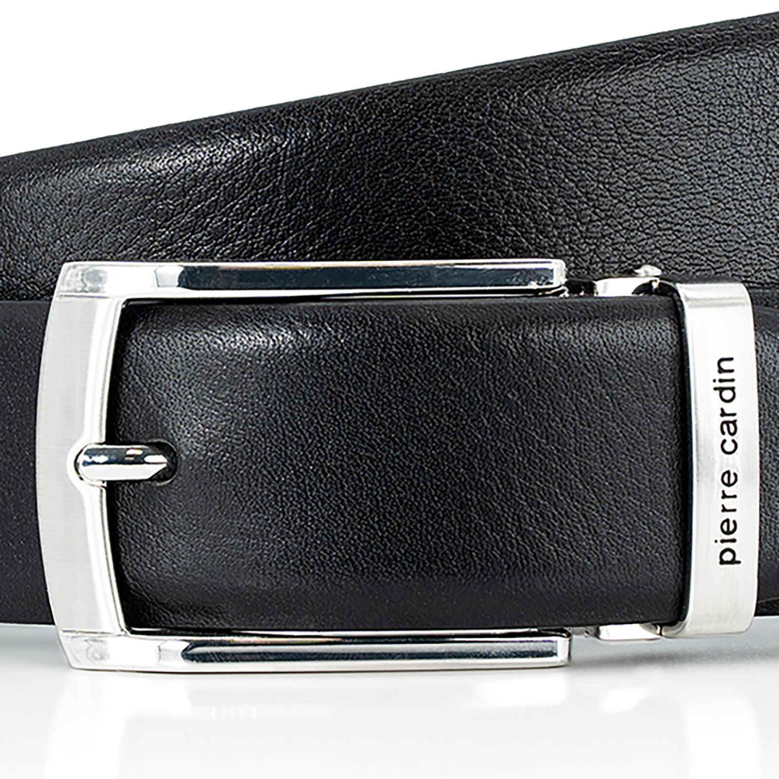 PIERRE CARDIN leren heren riem, zwart
