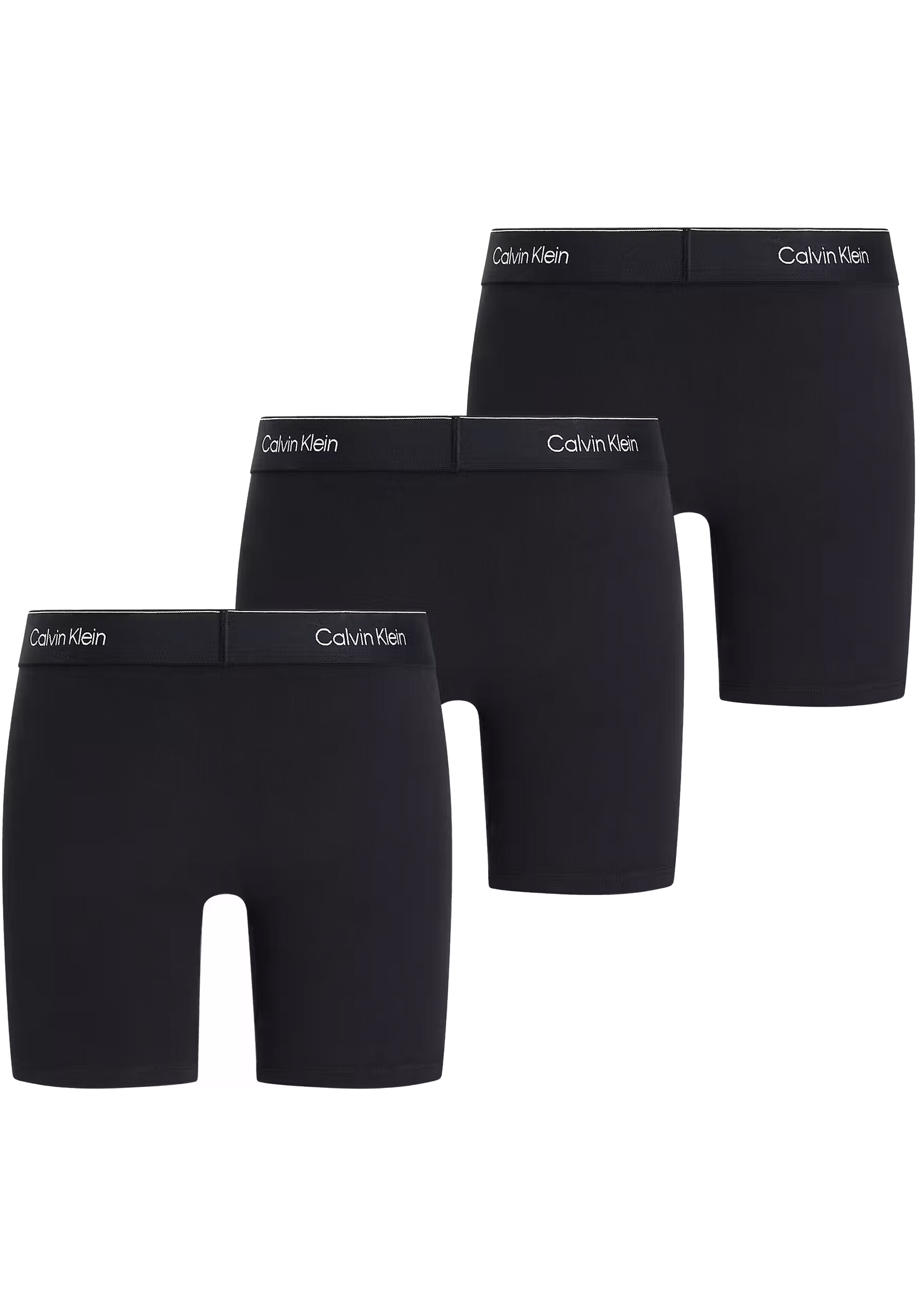 Calvin Klein Icon Cotton Stretch Boxer briefs (3-pack), heren boxers extra lang, zwart