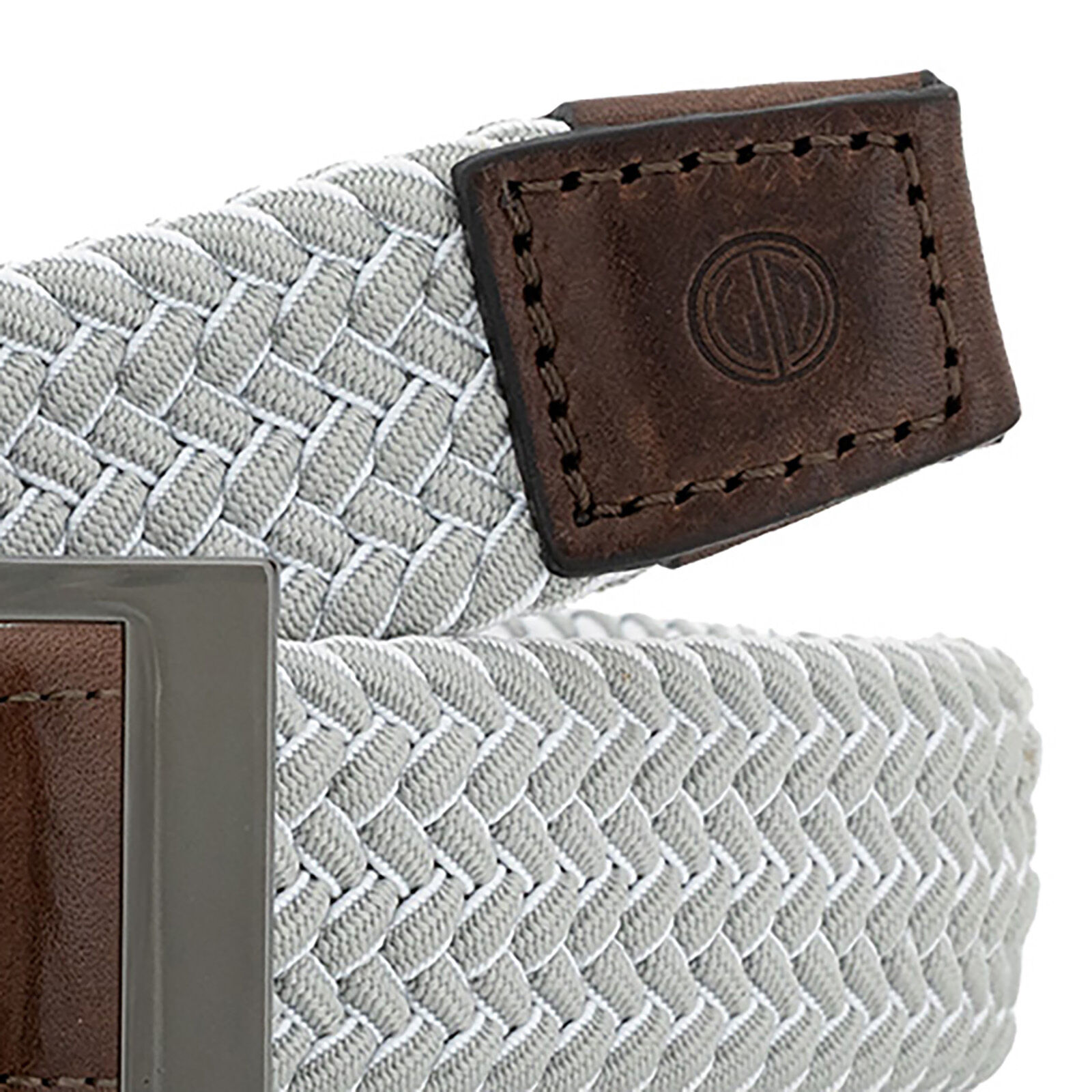 LINDENMANN leren heren riem, wit