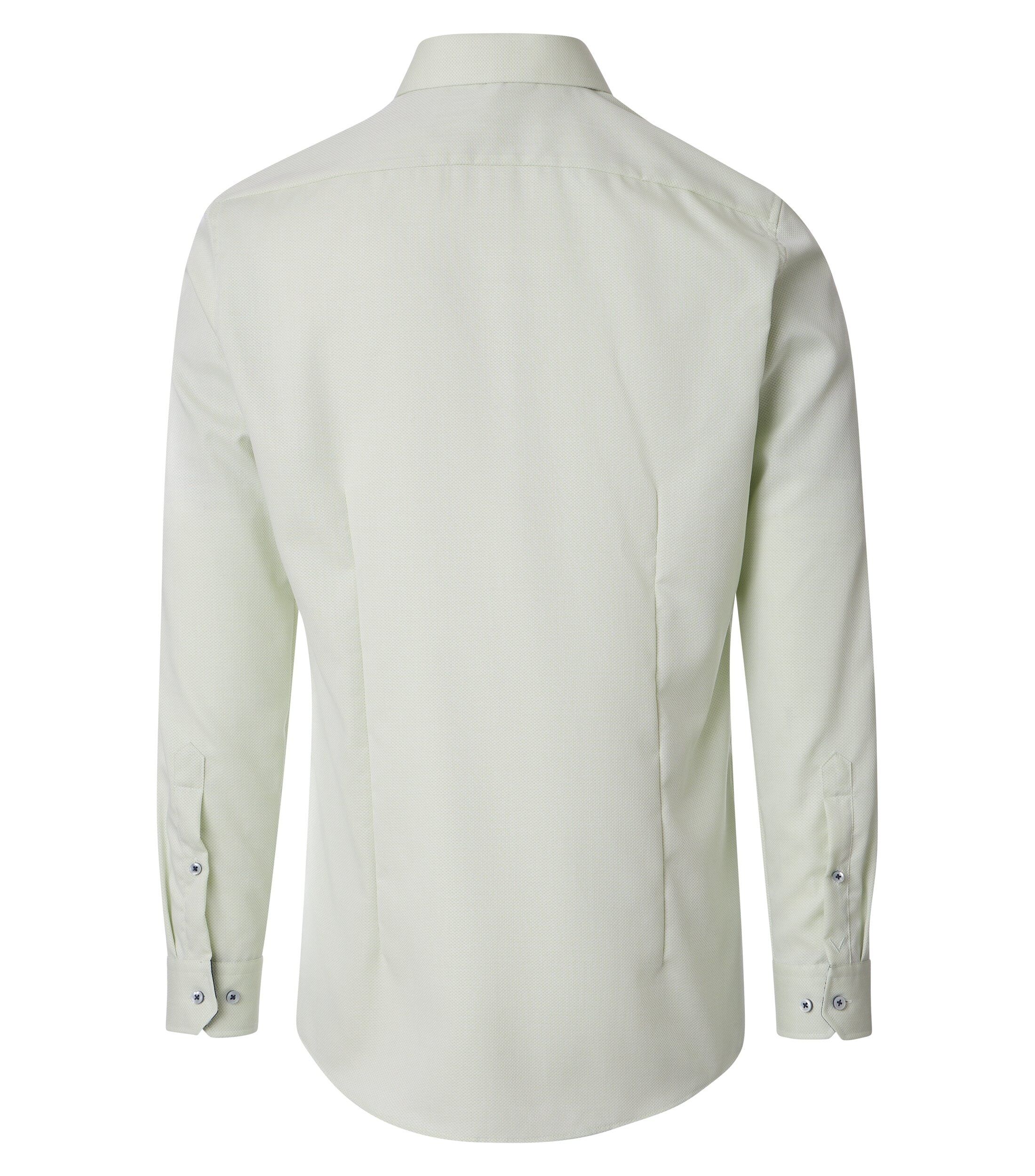 VENTI body fit overhemd, structuur, groen