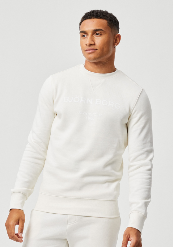 Bjorn Borg Logo Crew, off white Bjorn Borg Logo Crew, off white
