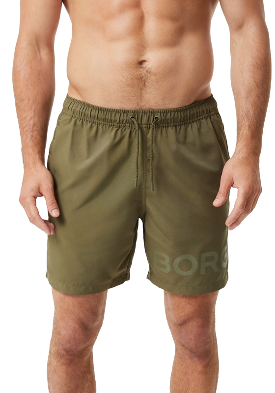 Bjorn Borg Swim Shorts, heren zwembroek, olijfgroen Bjorn Borg Swim Shorts, heren zwembroek, olijfgroen
