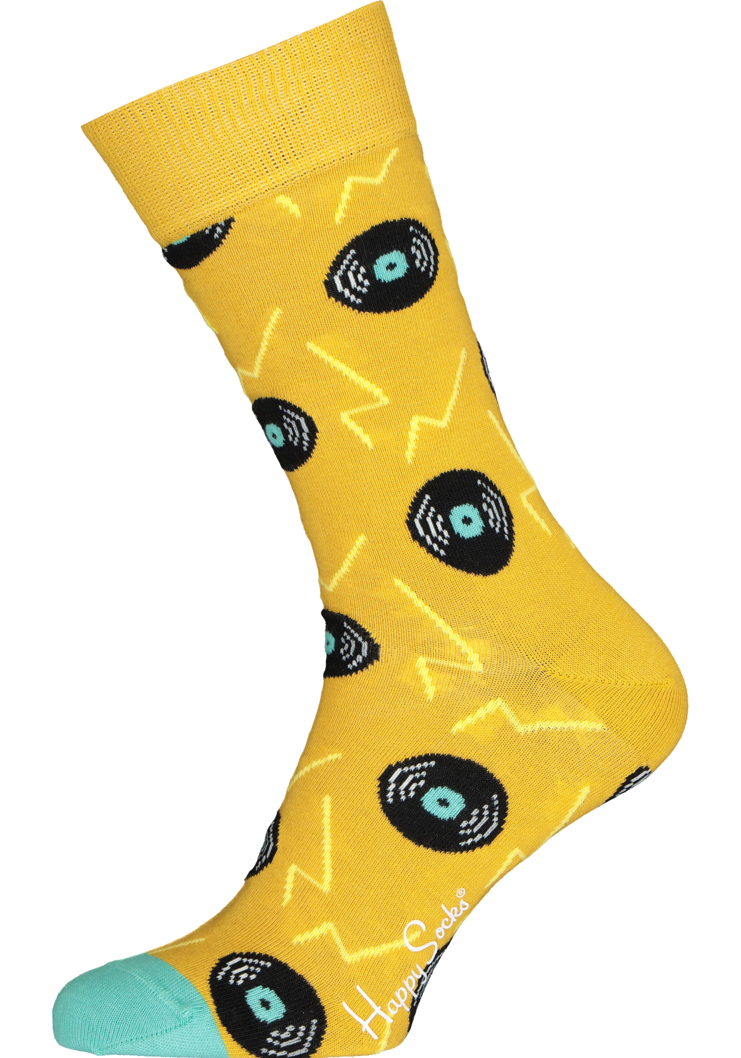 Happy Socks Vinyl Sock, zomerse plaatjes draaien
