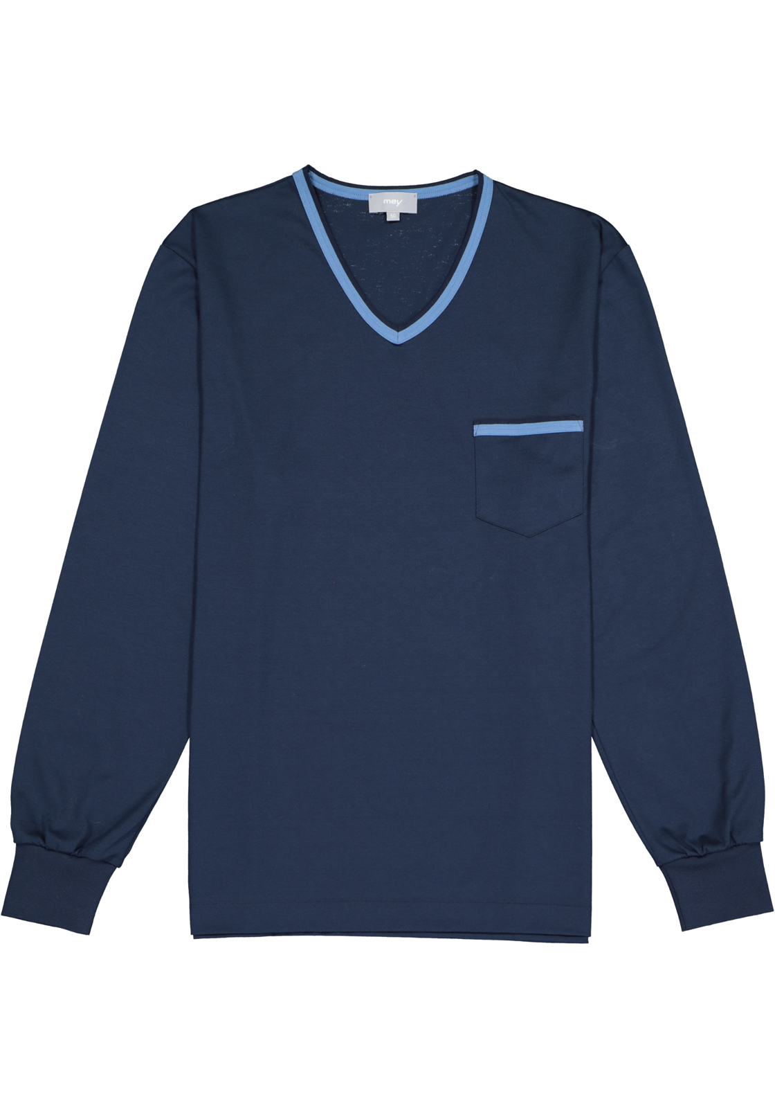 2-4004124349768_mey_pyjama__HR Mey heren pyjama Leongatha, donkerblauw
