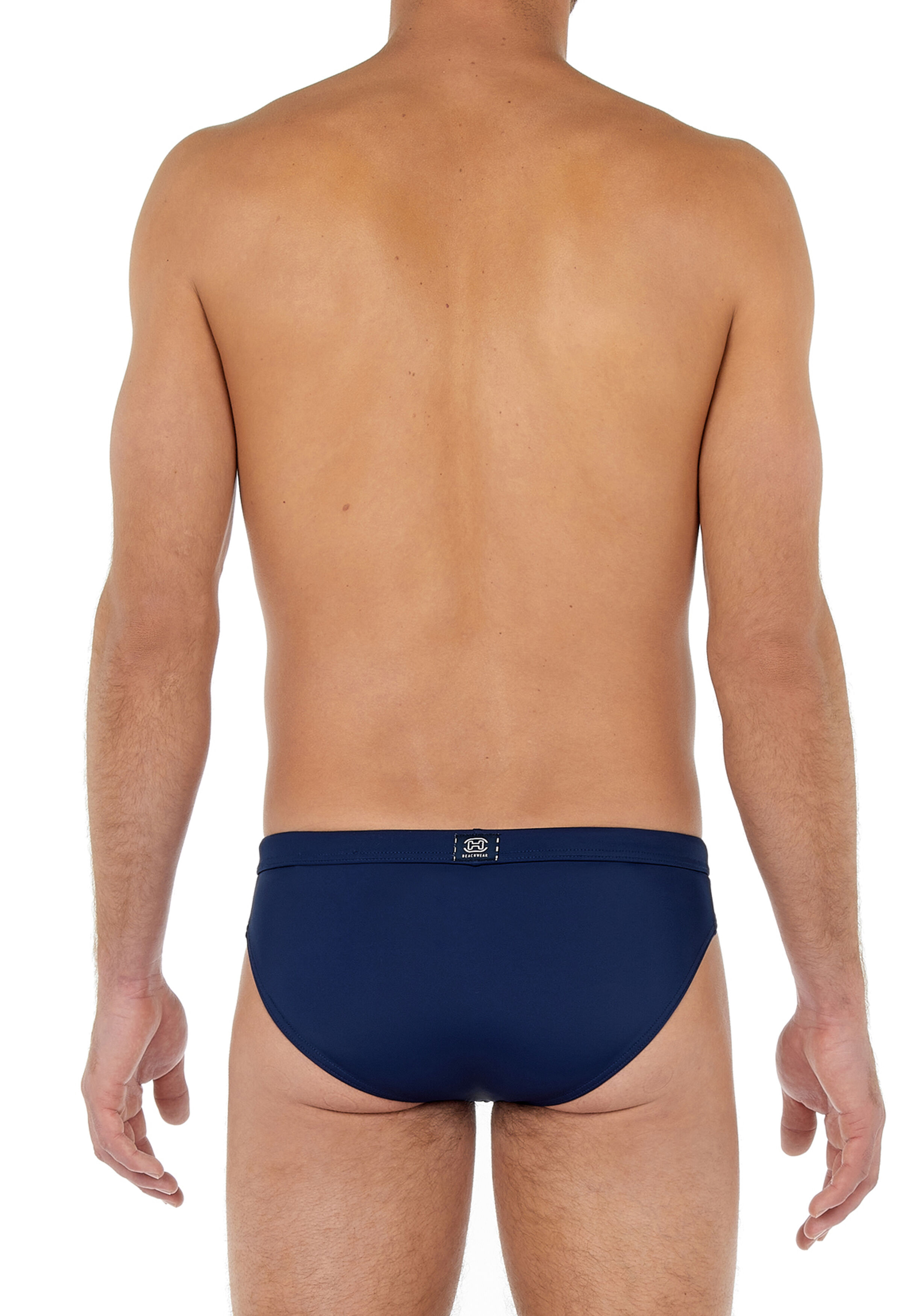 HOM Sea life swim mini briefs, heren zwemslip, donkerblauw