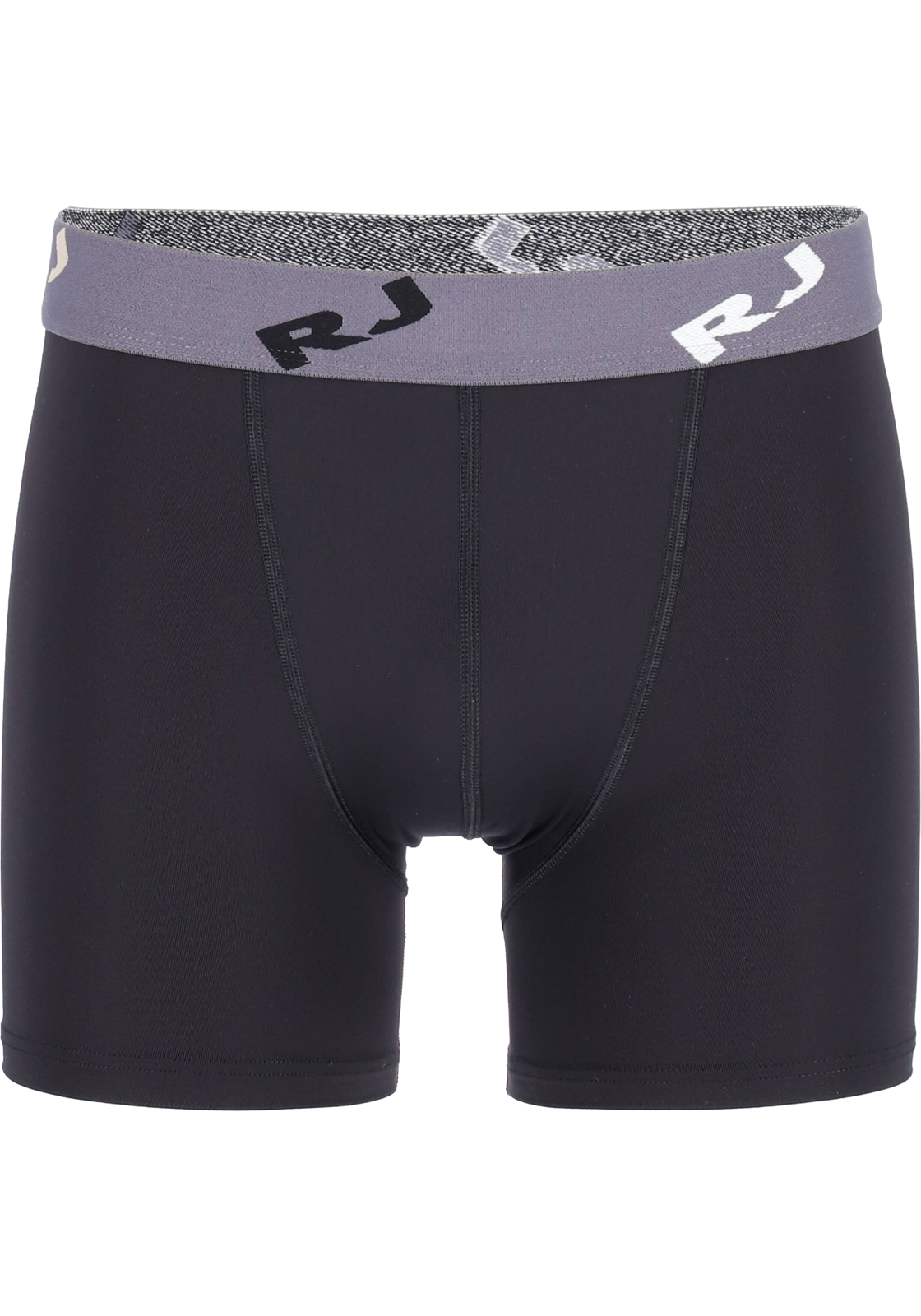 1-8717944093204-RJ-RJ_BX_M35014007__zwart_4fotos_HR RJ Bodywear Pure Color boxershort (1-pack), heren boxer lang, microfiber, zwart