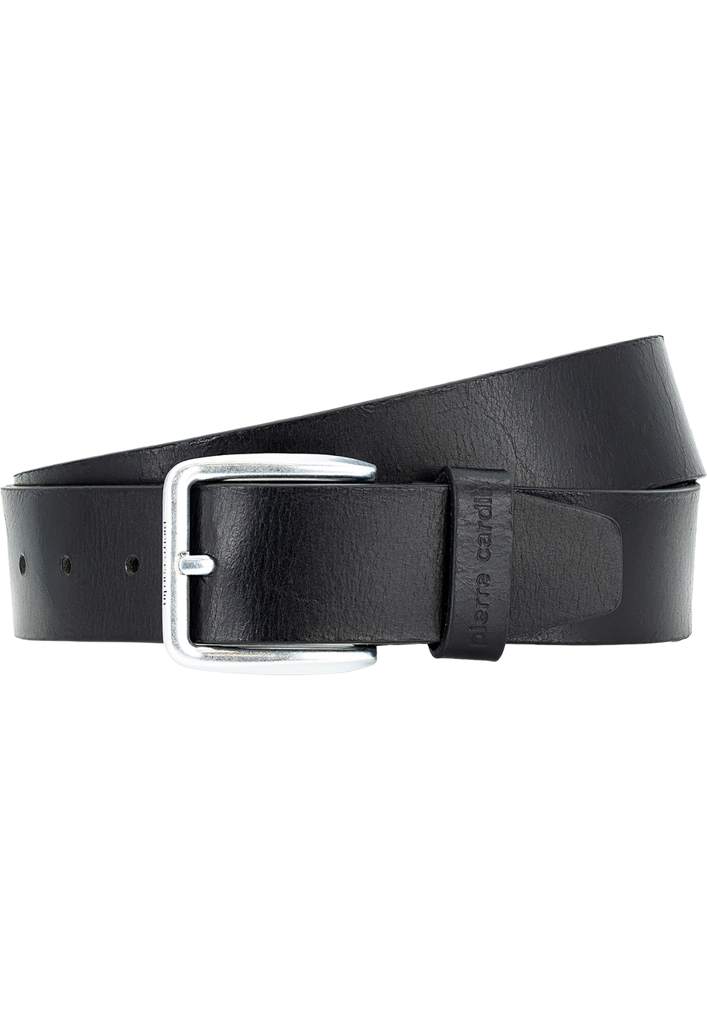 PIERRE CARDIN leren heren riem, zwart