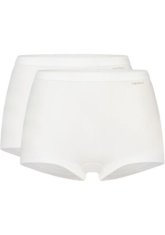 TEN CATE Basics women shorts (2-pack), dames Shorts middelhoge taille, wit TEN CATE Basics women shorts (2-pack), dames Shorts middelhoge taille, wit